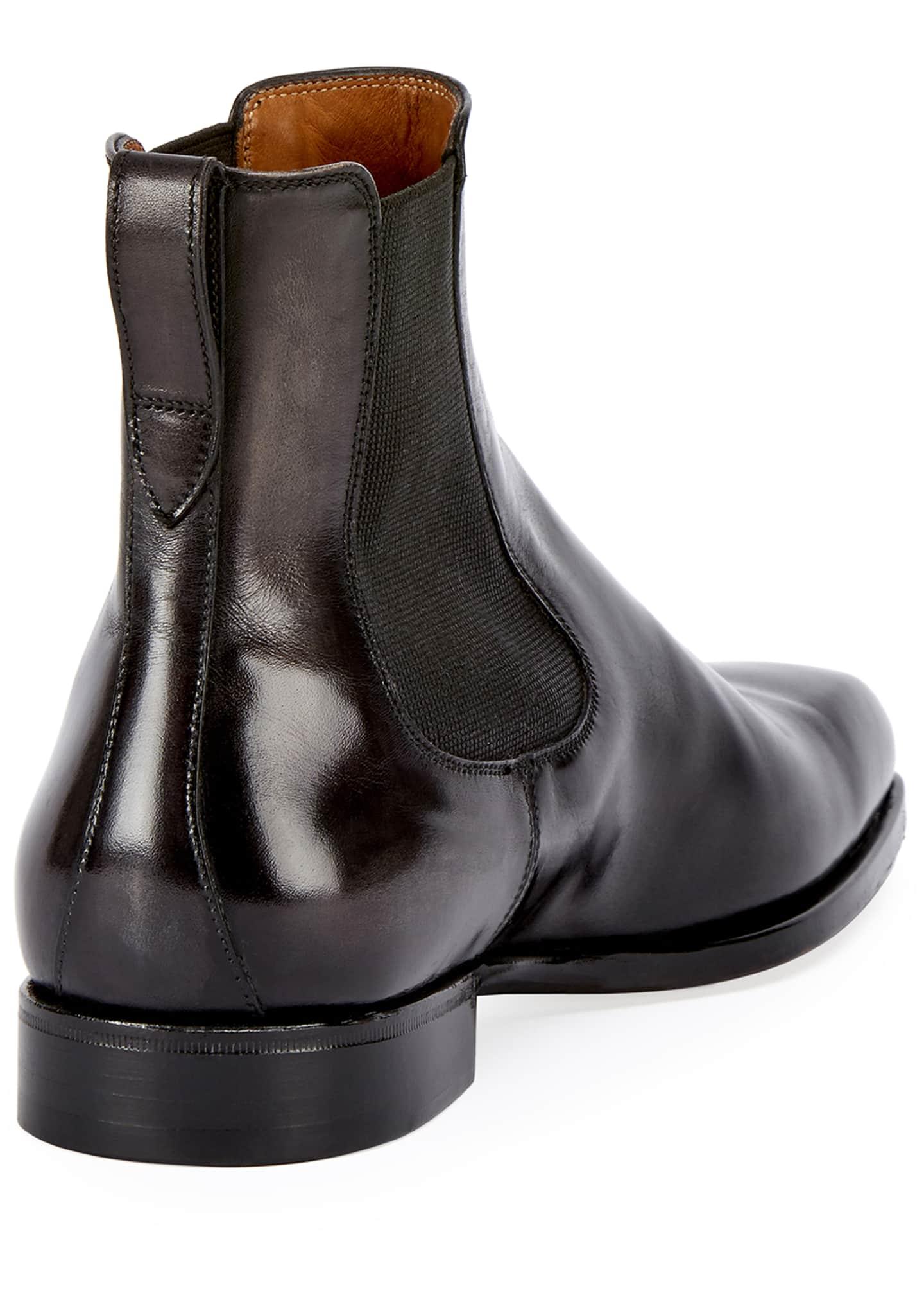Berluti Leather Chelsea Boot in Black for Men - Lyst
