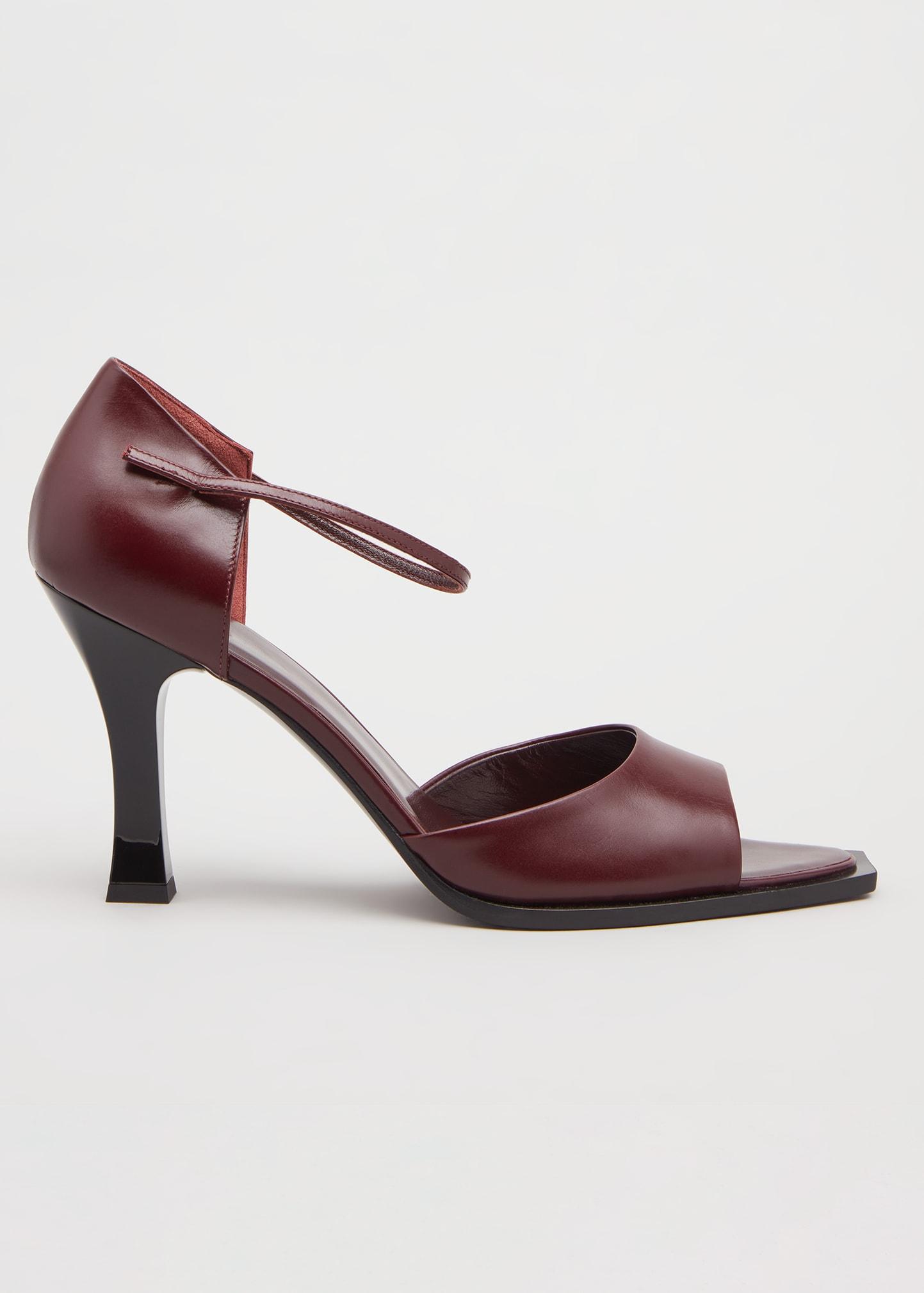 The Row Mj Calfskin Anklestrap Sandals in Pink Lyst
