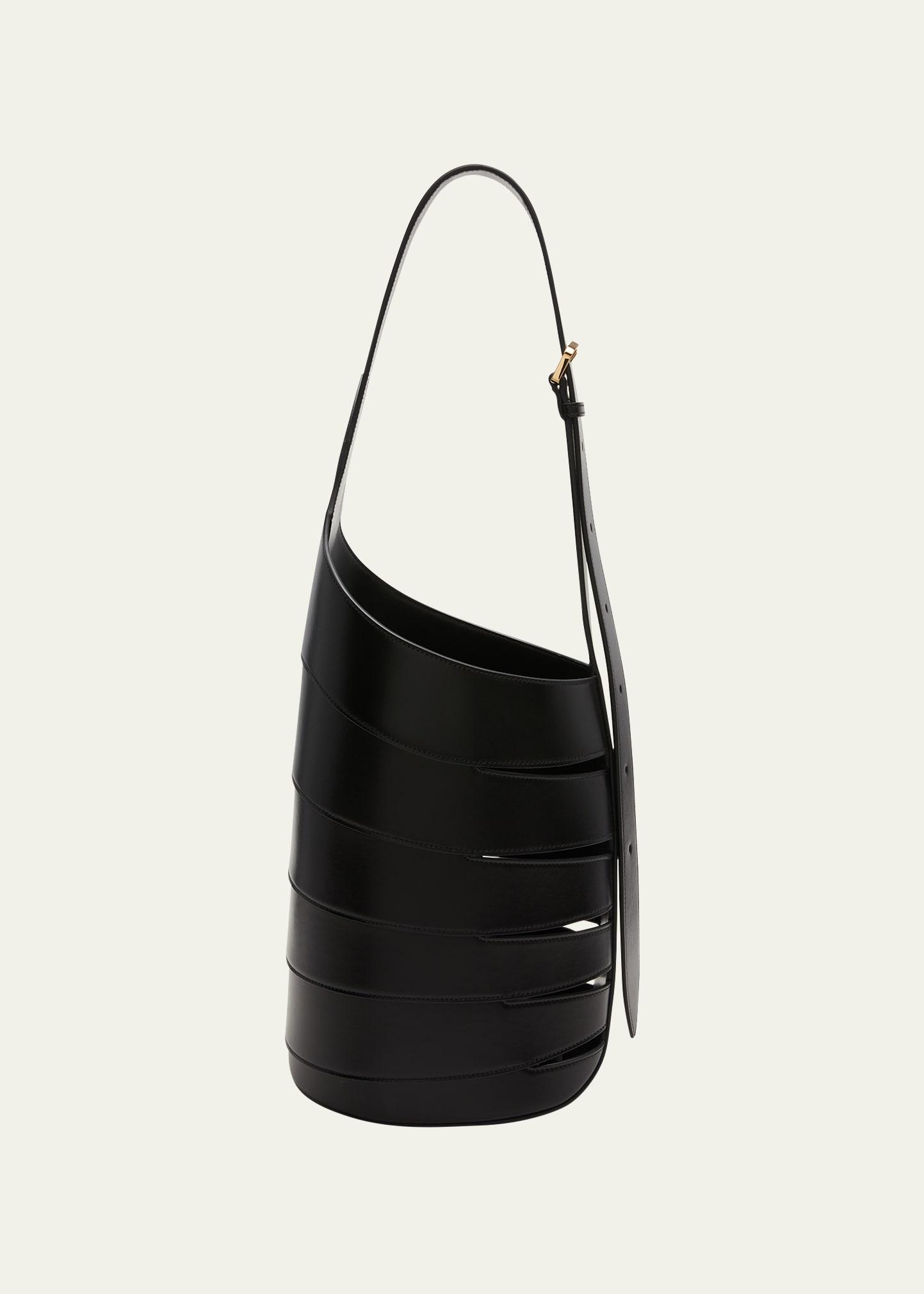 Alaïa Babel Medium Cutout Bucket Shoulder Bag in White Lyst