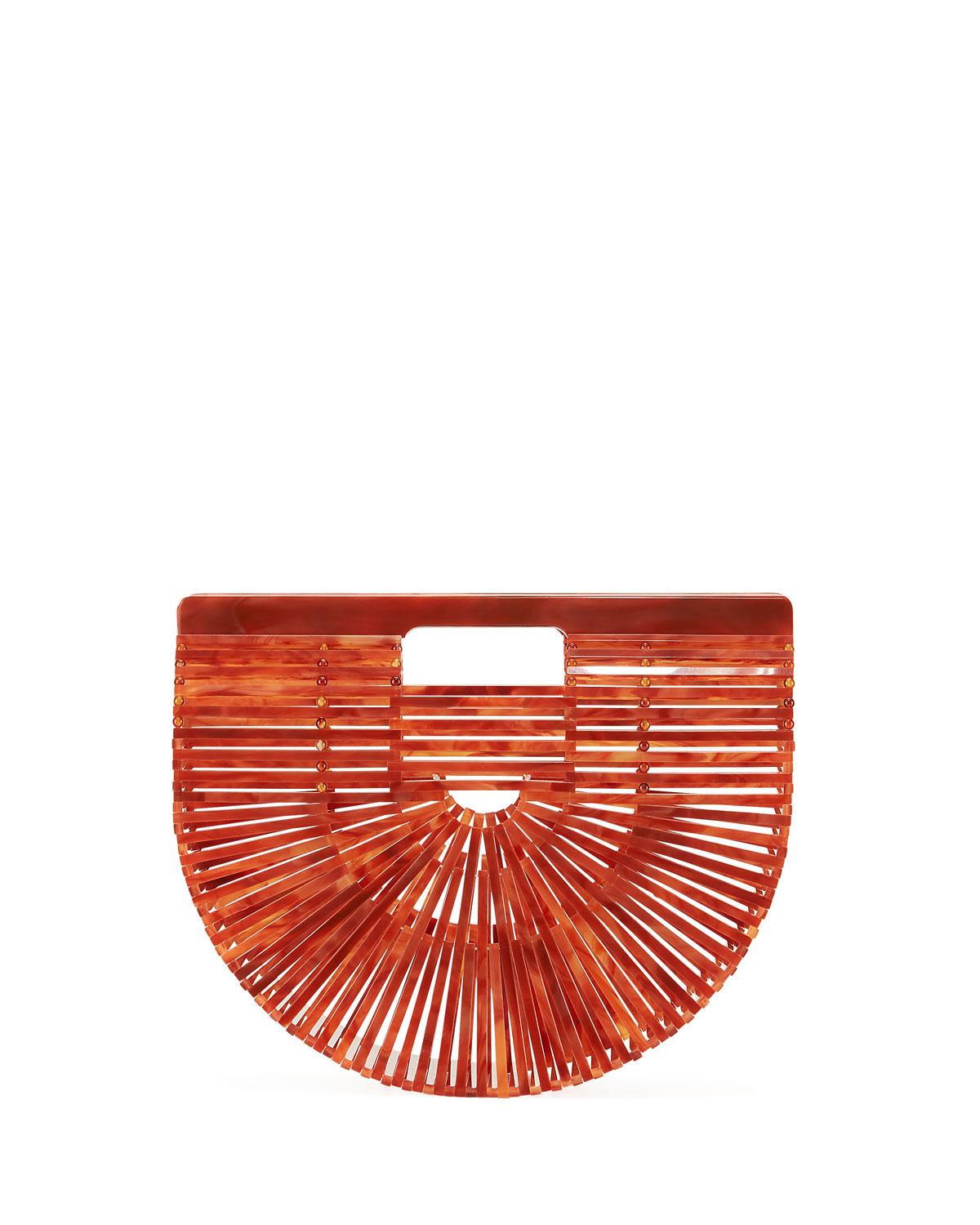 Cult Gaia Synthetic Mini Acrylic Ark Bag in Brown Pattern (Red) - Lyst
