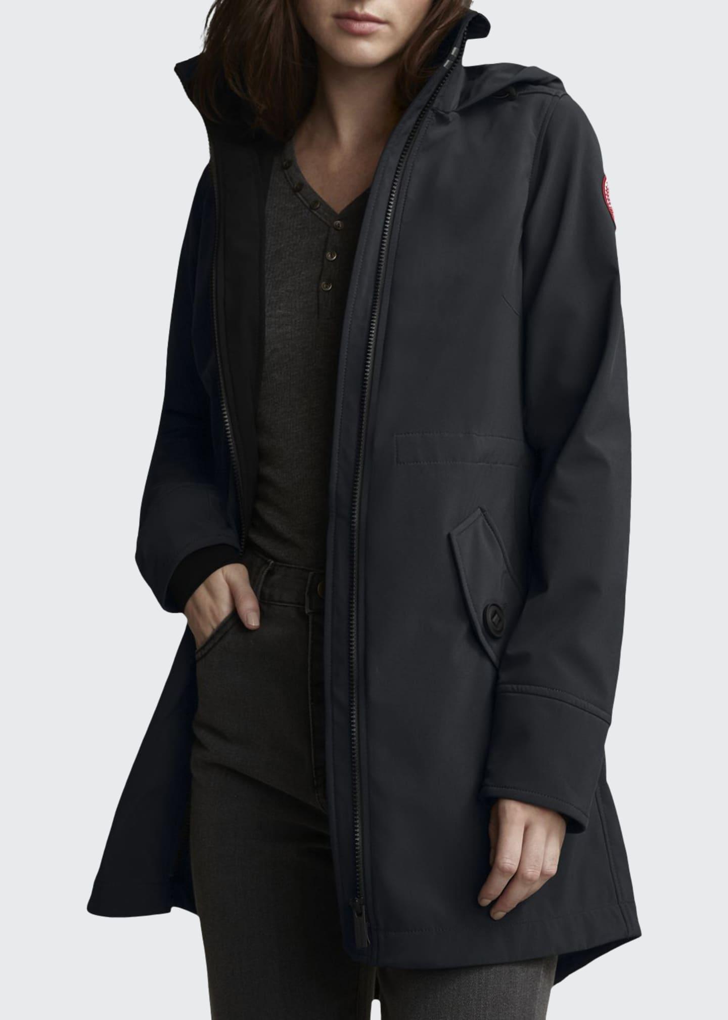 Canada Goose Goose Avery A-line Hooded Jacket in Navy (Blue) - Lyst