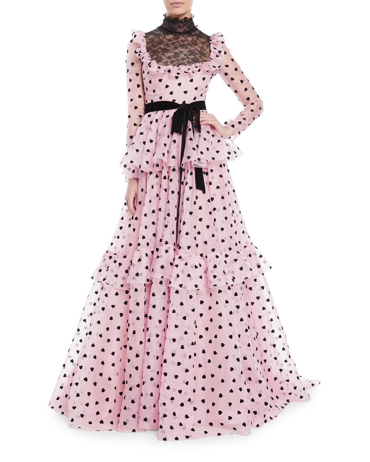 valentino heart dress