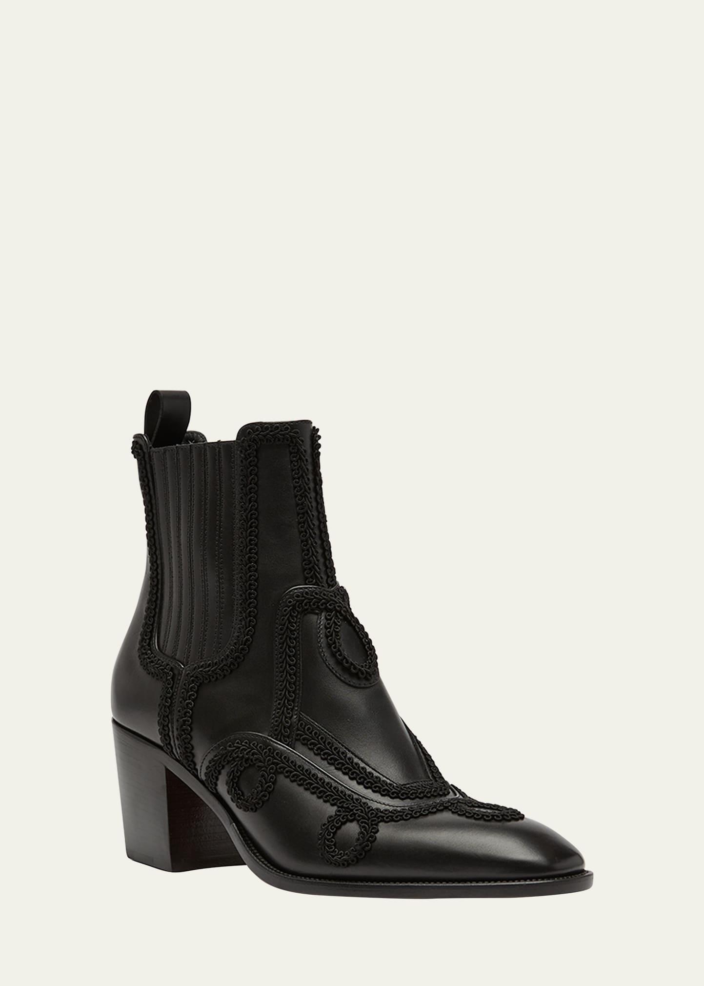 Christian Louboutin Rosalio 70 Red-sole Chelsea Boots in Black for