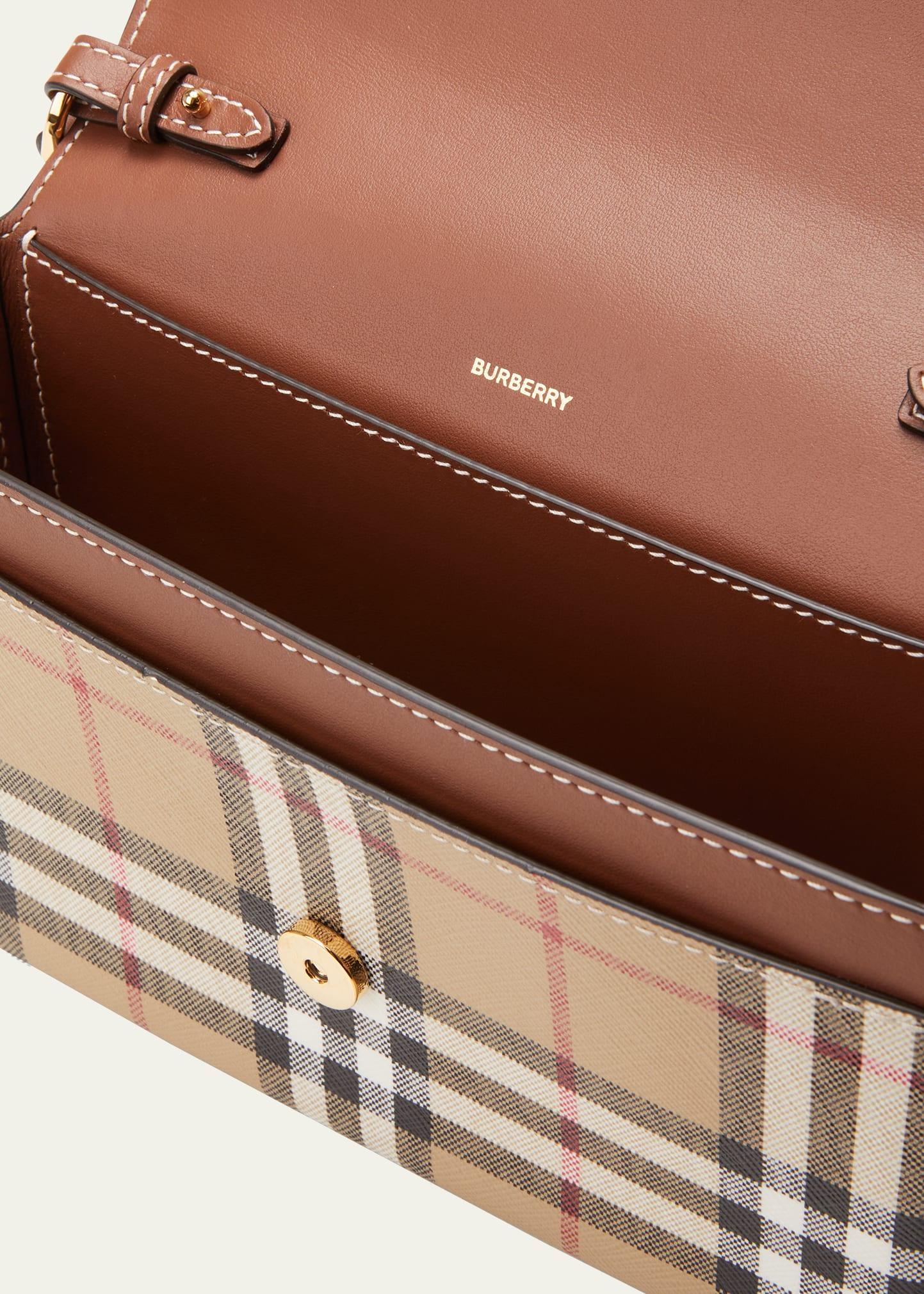 Burberry Hampshire Vintage Check Crossbody Bag