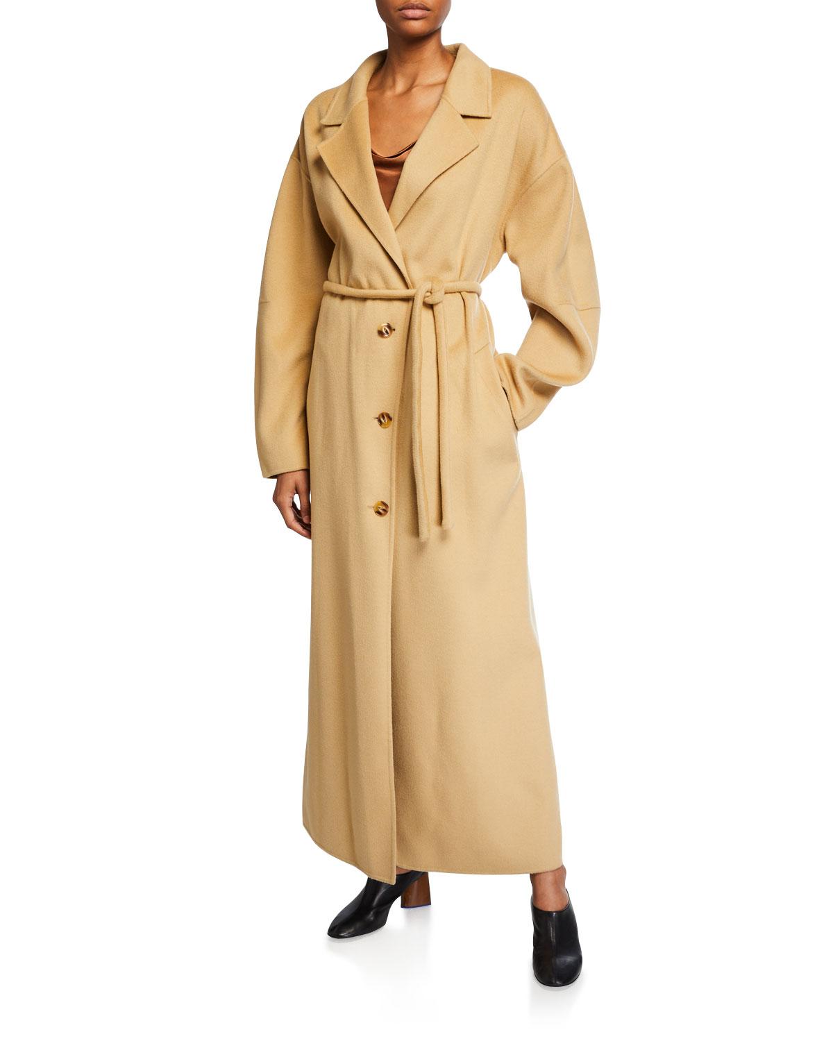 belted maxi coat
