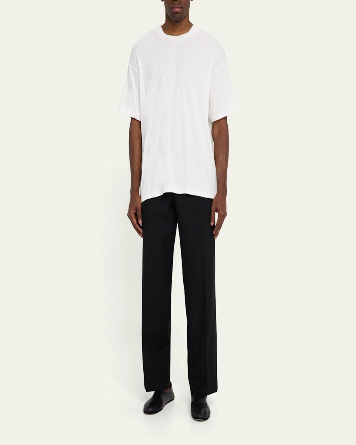 Bode Ribbed Bead-Trim Salt Marsh T-Shirt in White for Men | Lyst