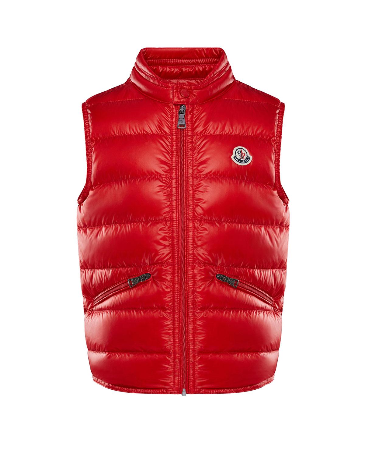 red moncler puffer
