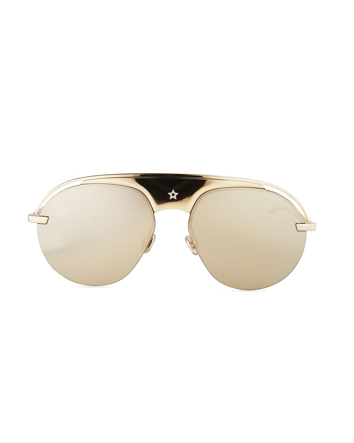 Dior Dio(r)evolution Mirrored Aviator Sunglasses in Gold (Metallic) Lyst