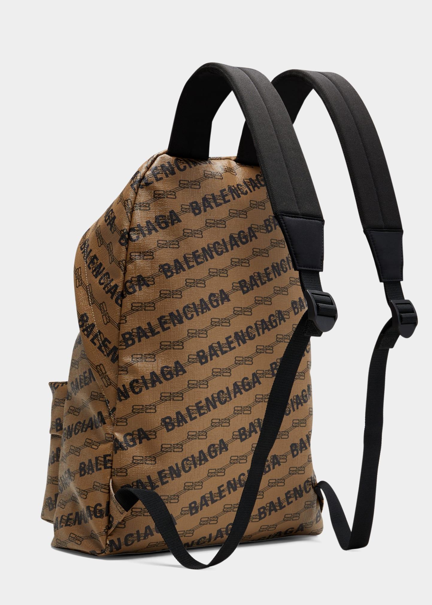 Balenciaga Bb-monogram Backpack in Brown for Men | Lyst