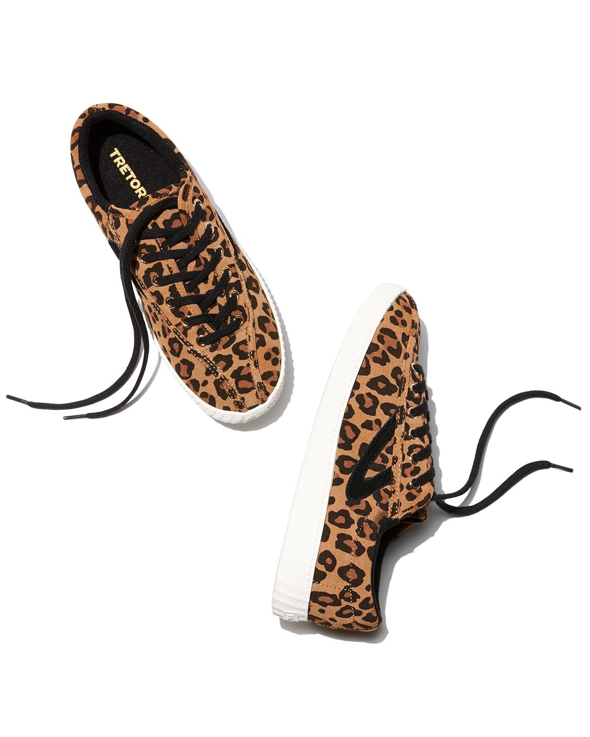 tretorn shoes leopard