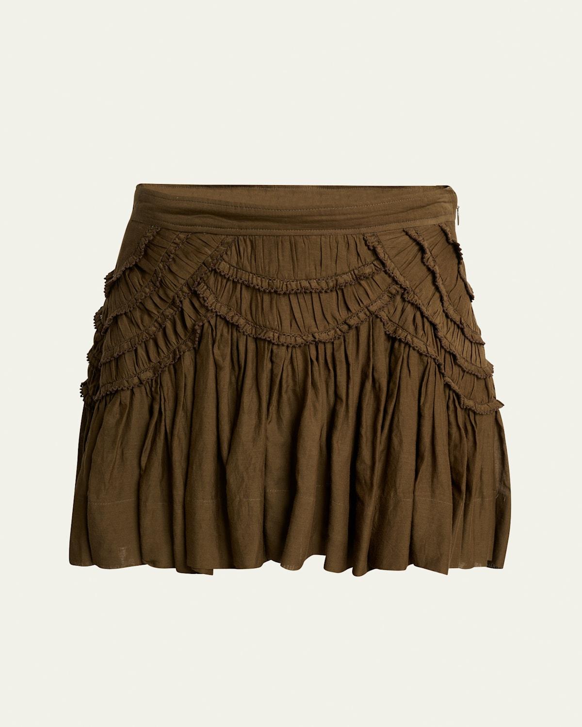 ミニスカート ISABEL MARANT Women Mini Skirts JU0012FB C1J05I0EEC Beige SAKURA SKIRT Woman purple-ecru | ISABEL MARANT Official