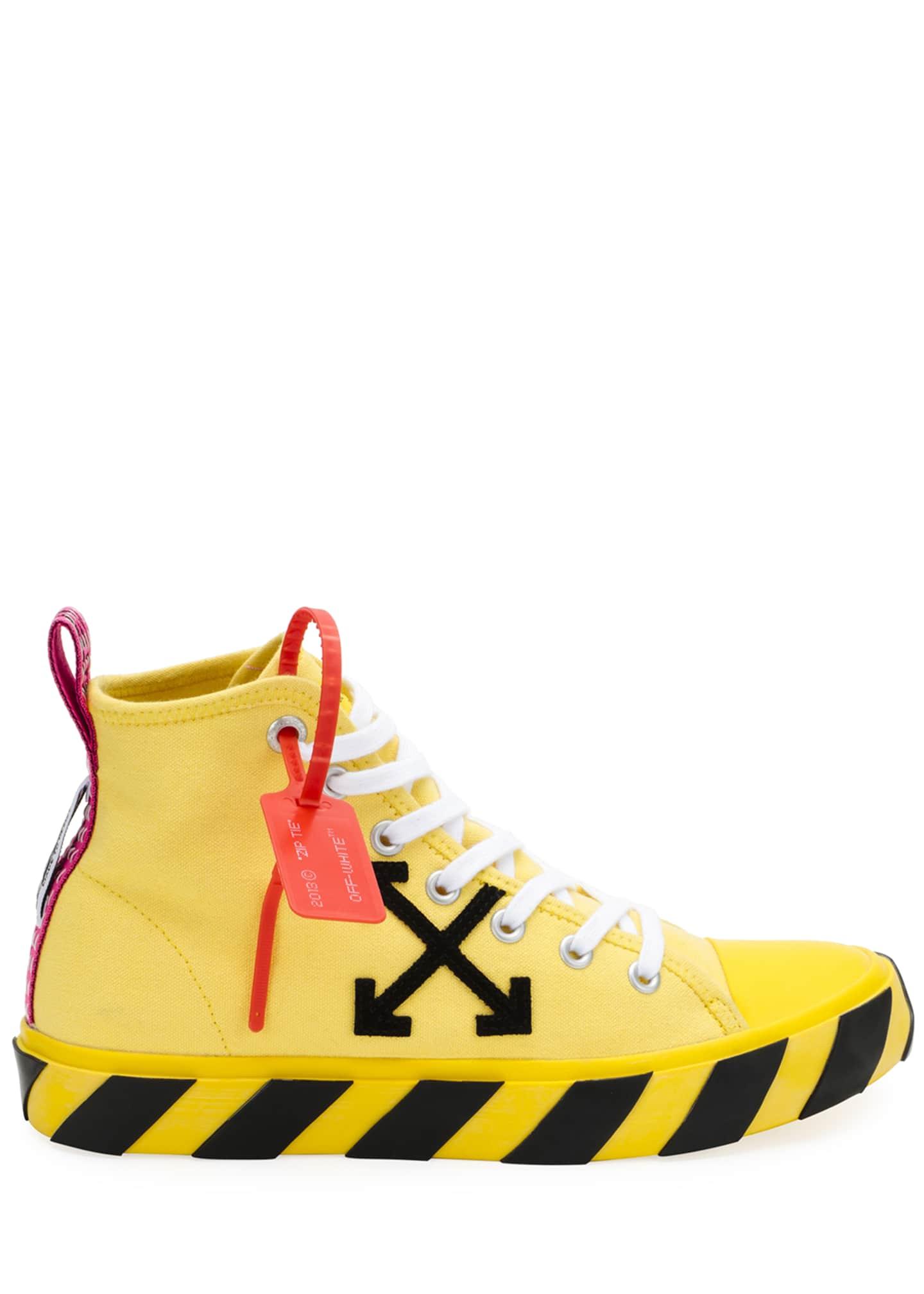 $795 OFF-WHITE c/o VIRGIL ABLOH Moto Wrap High Top Knit