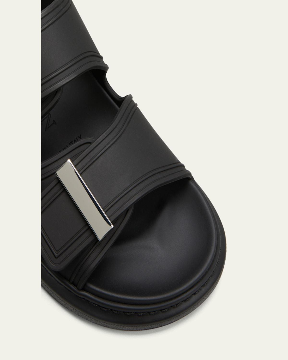 Alexander Mcqueen Flat Sandals With Perforated Strap - NWT Alexander McQueen Faux-leather sandals Alexander McQueen main image 3