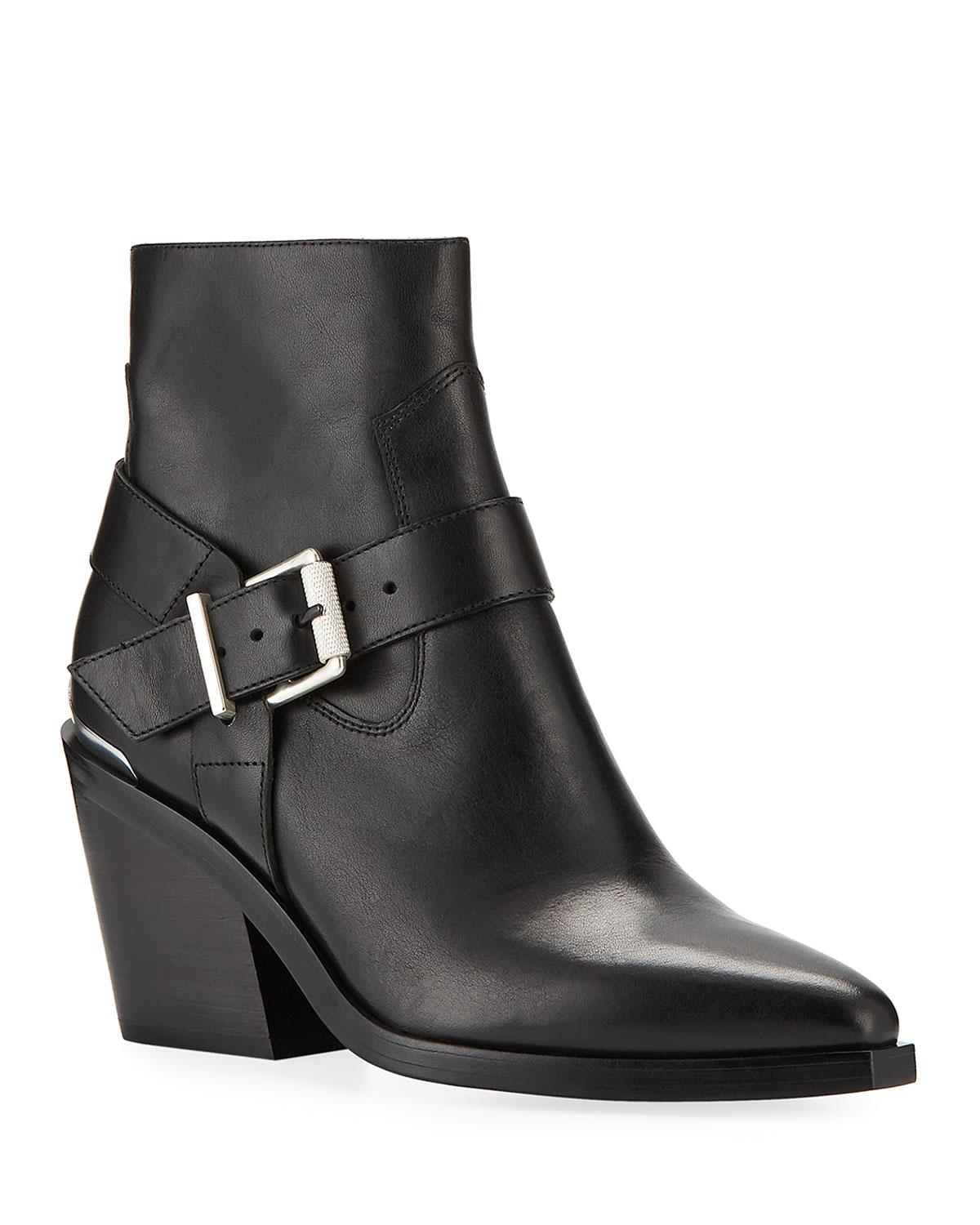 Rag & Bone Ryder Leather Ankle Boots in Black - Lyst