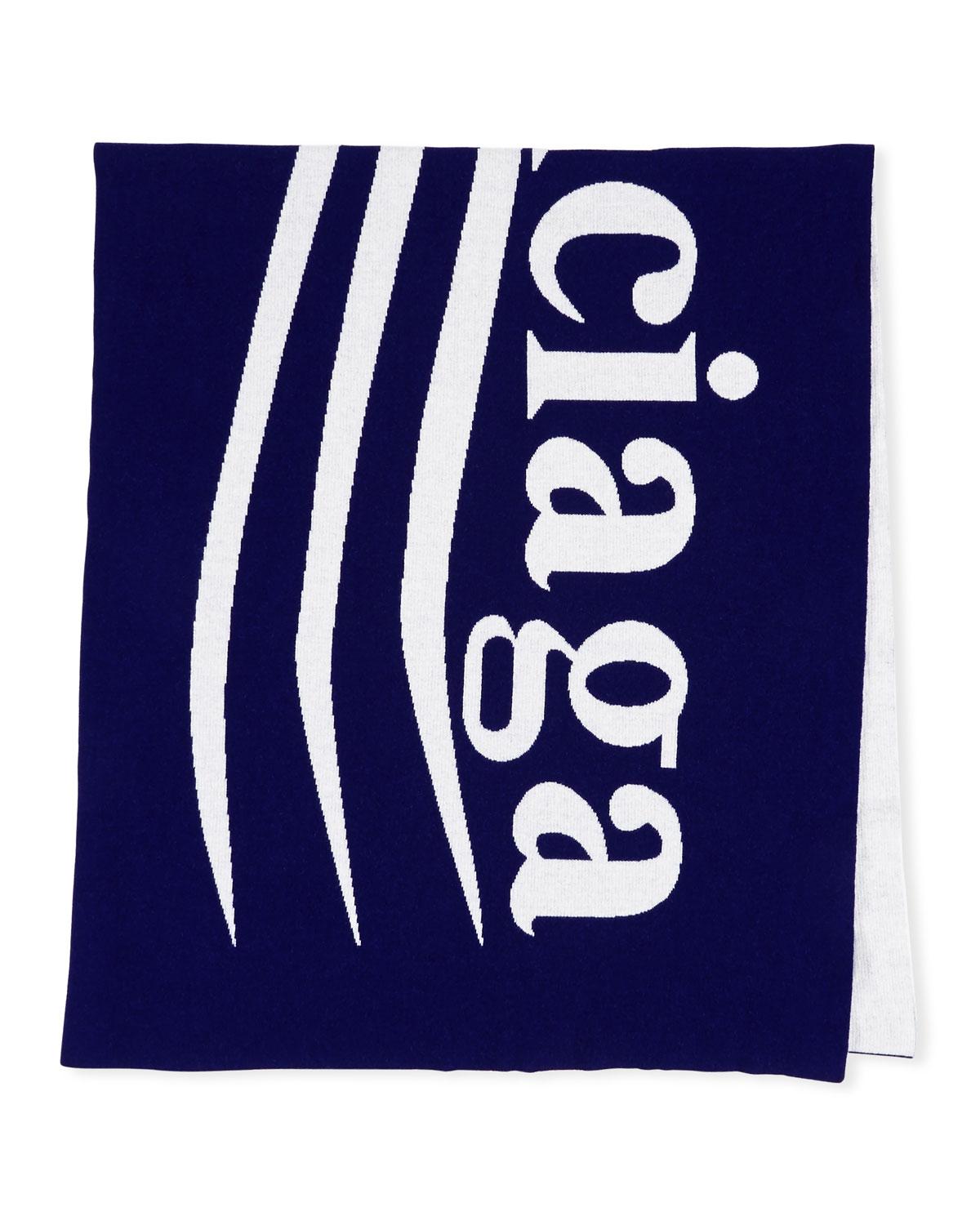 Balenciaga Wool 2017 Campaign Logo Scarf in Blue for Men ...