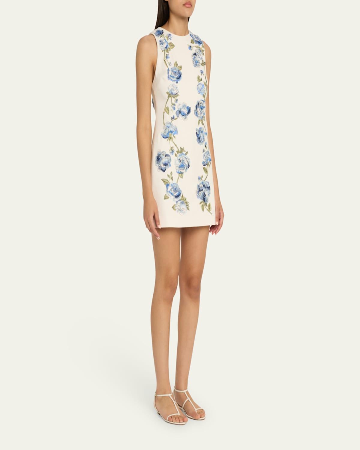 Alice + Olivia Clyde Embellished Shift Dress in White | Lyst
