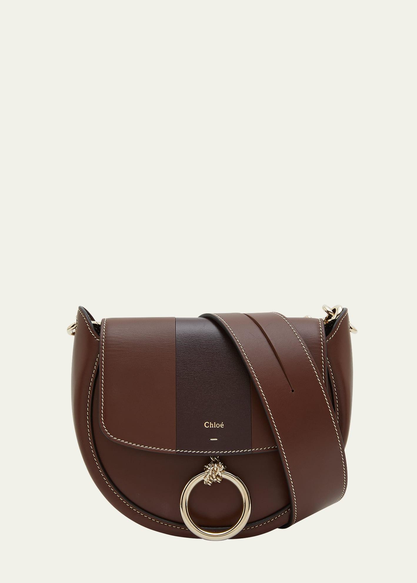 Chloé Arlene Leather Saddle Crossbody Bag in Brown Lyst