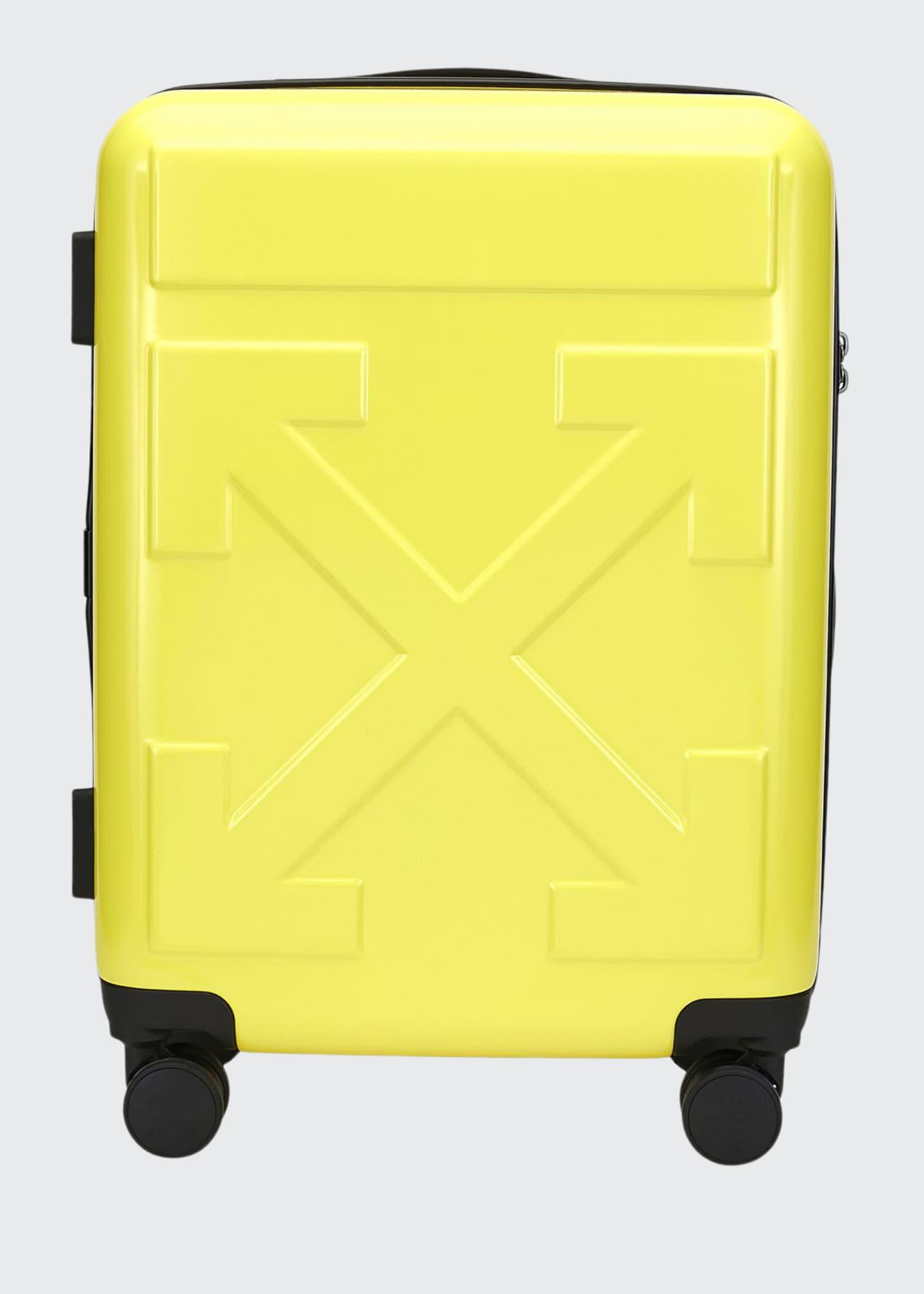 yellow suitcase carry on