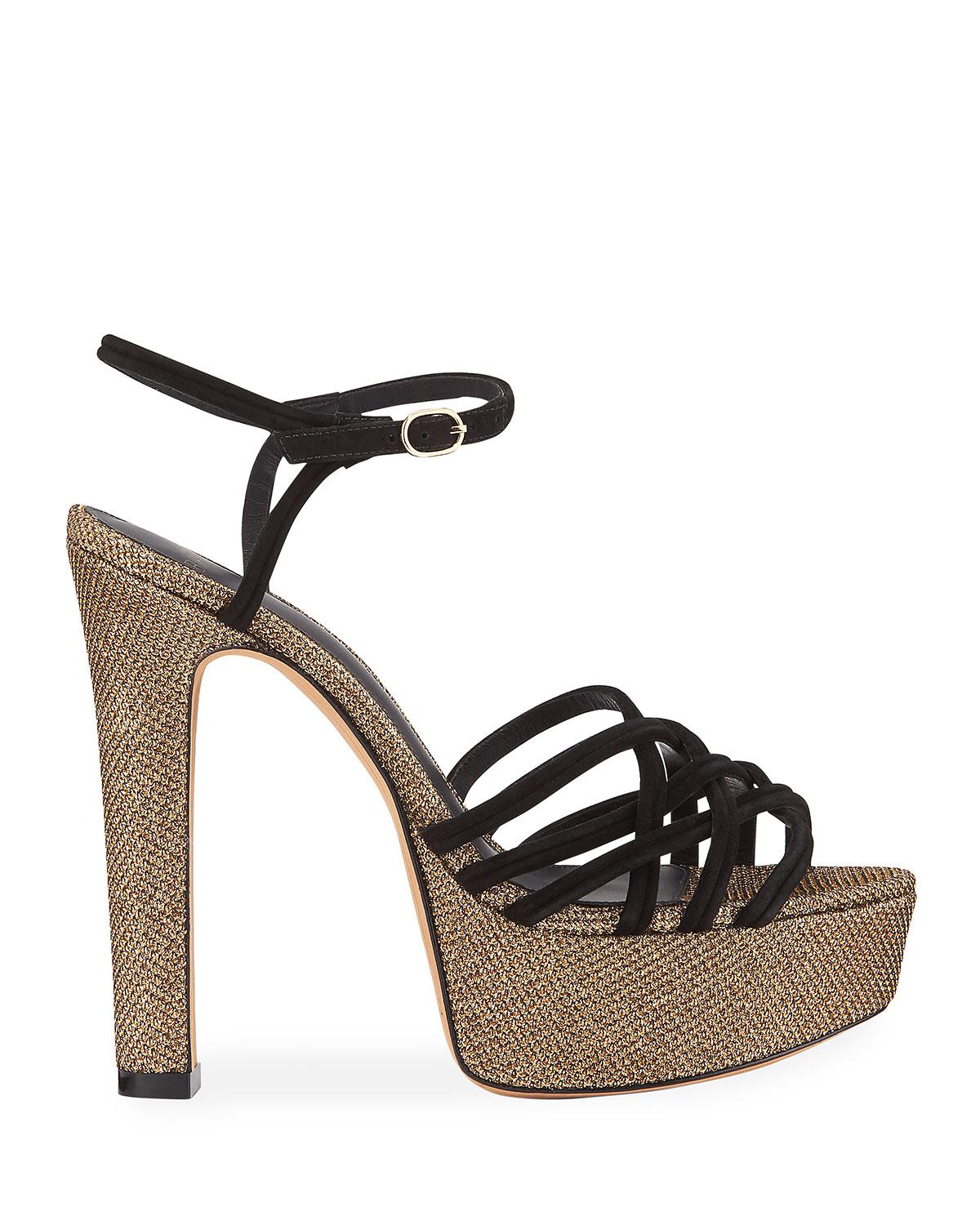 alexandre birman gold sandals