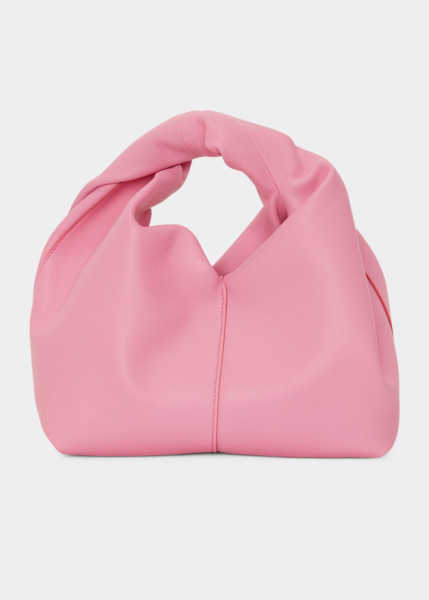 JW Anderson Twister Calf Leather Hobo Bag in Pink | Lyst