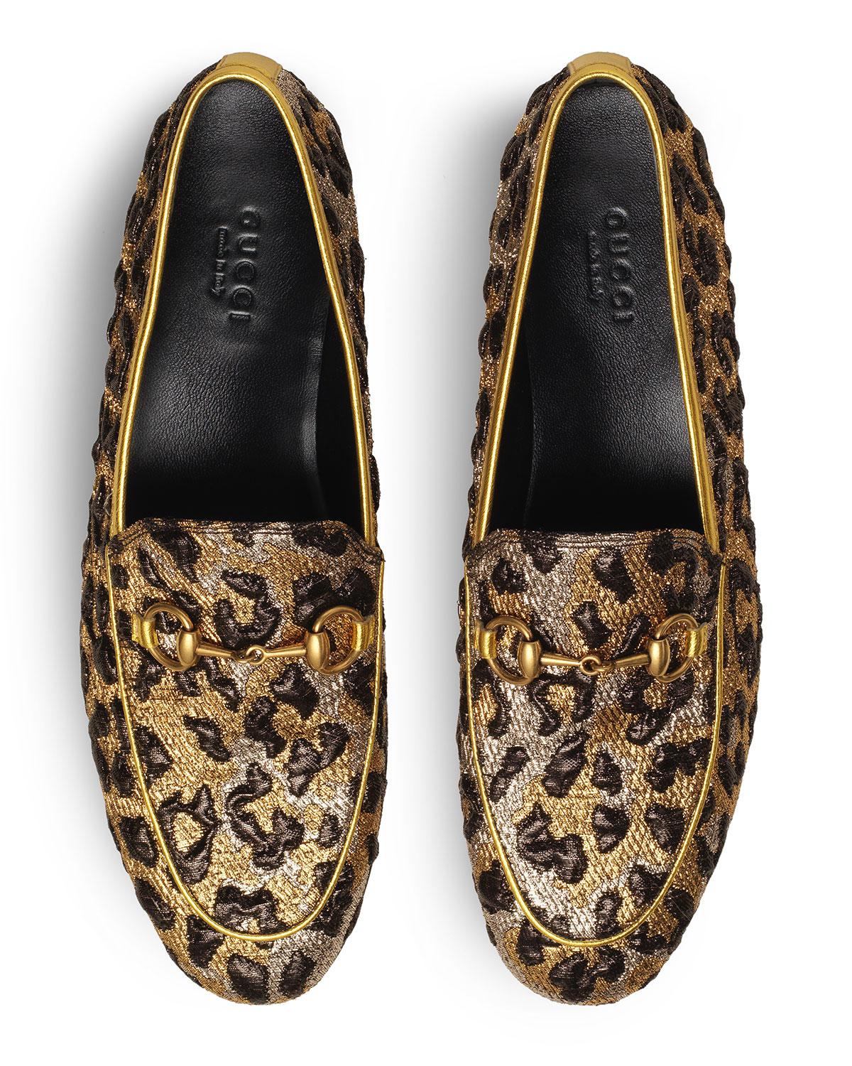 gucci cheetah loafers