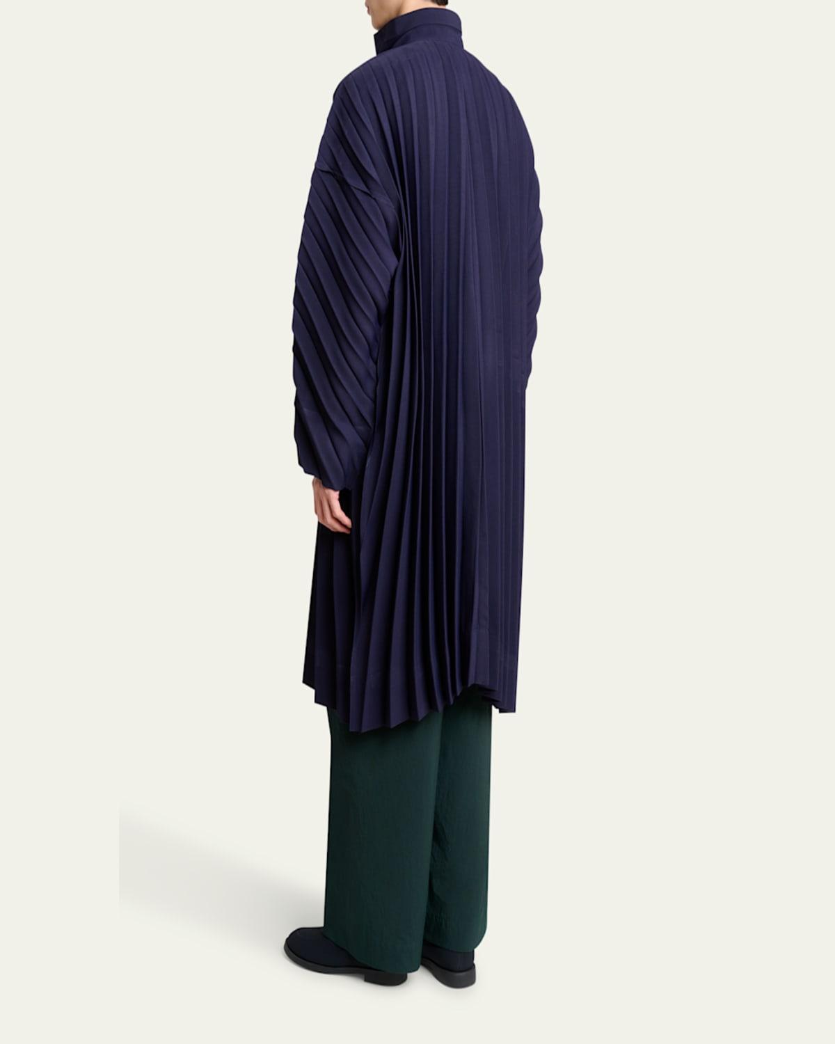 HOMME PLISSÉ ISSEY MIYAKE チェスターコート ネイビー HOMME PLISSÉ ISSEY MIYAKE チェスターコート ネイビー - メルカリ