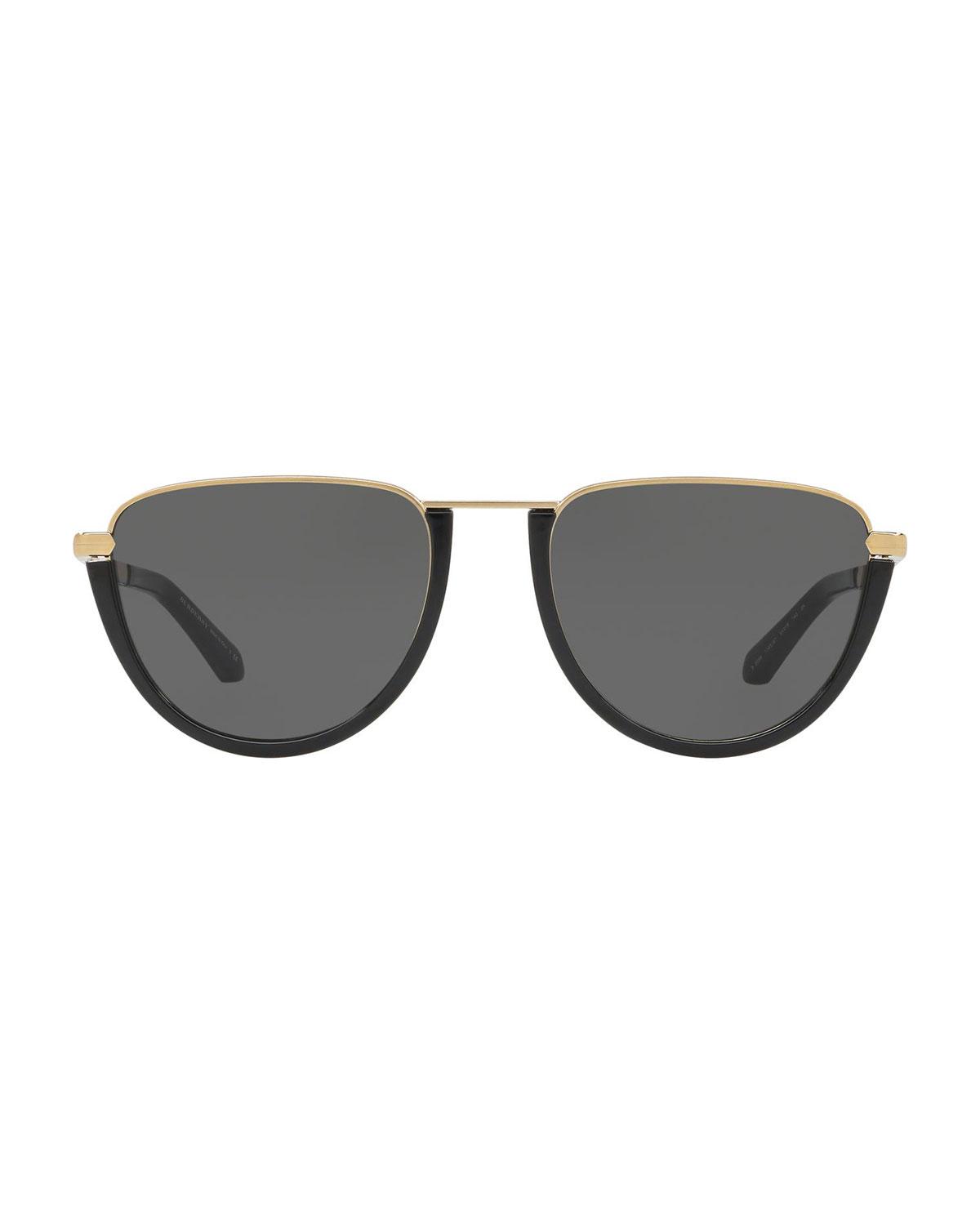 burberry 54mm pilot sunglasses