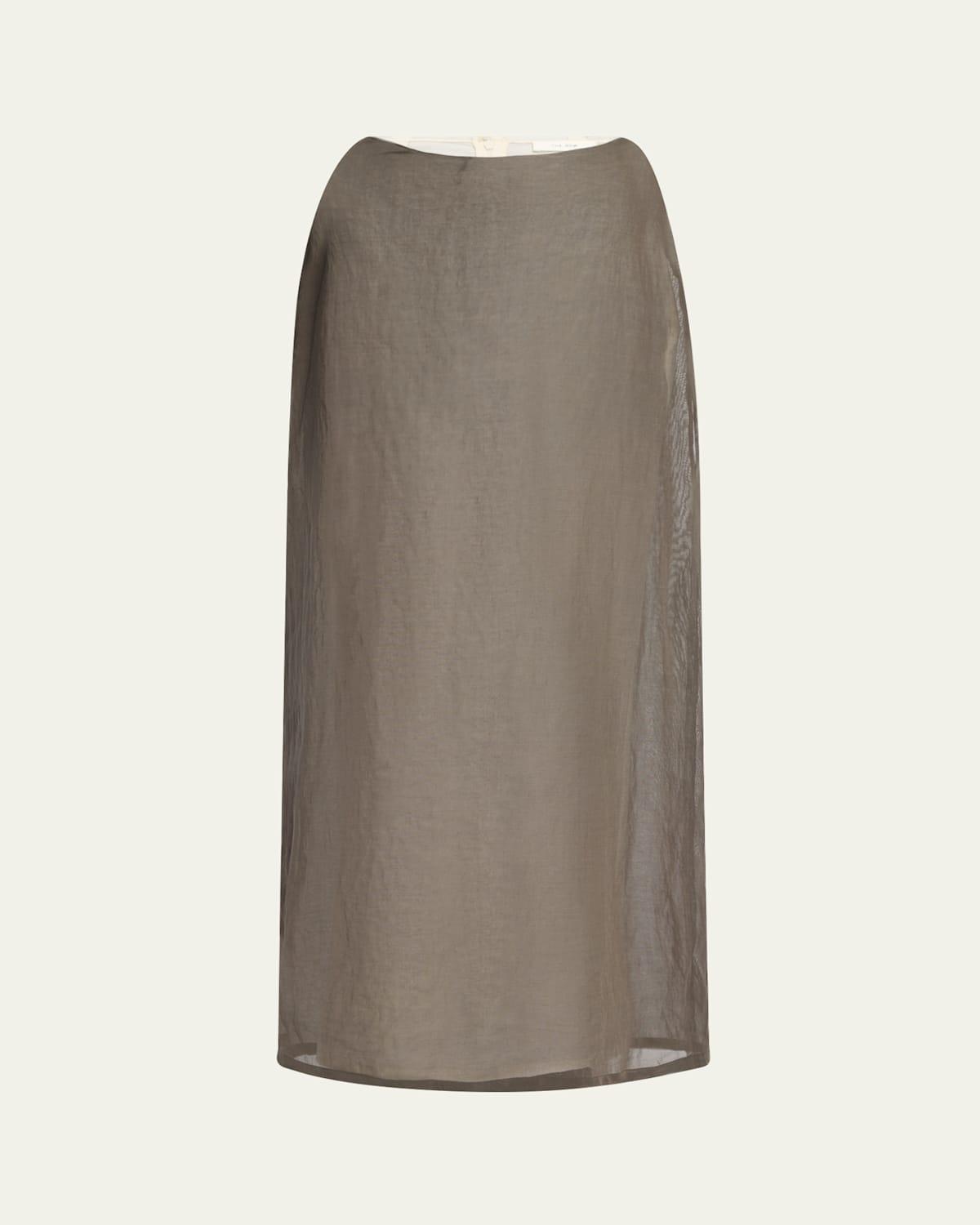 スカート The Row Saul Long Skirt THE ROW Saul cotton and silk-blend maxi skirt | NET-A-PORTER