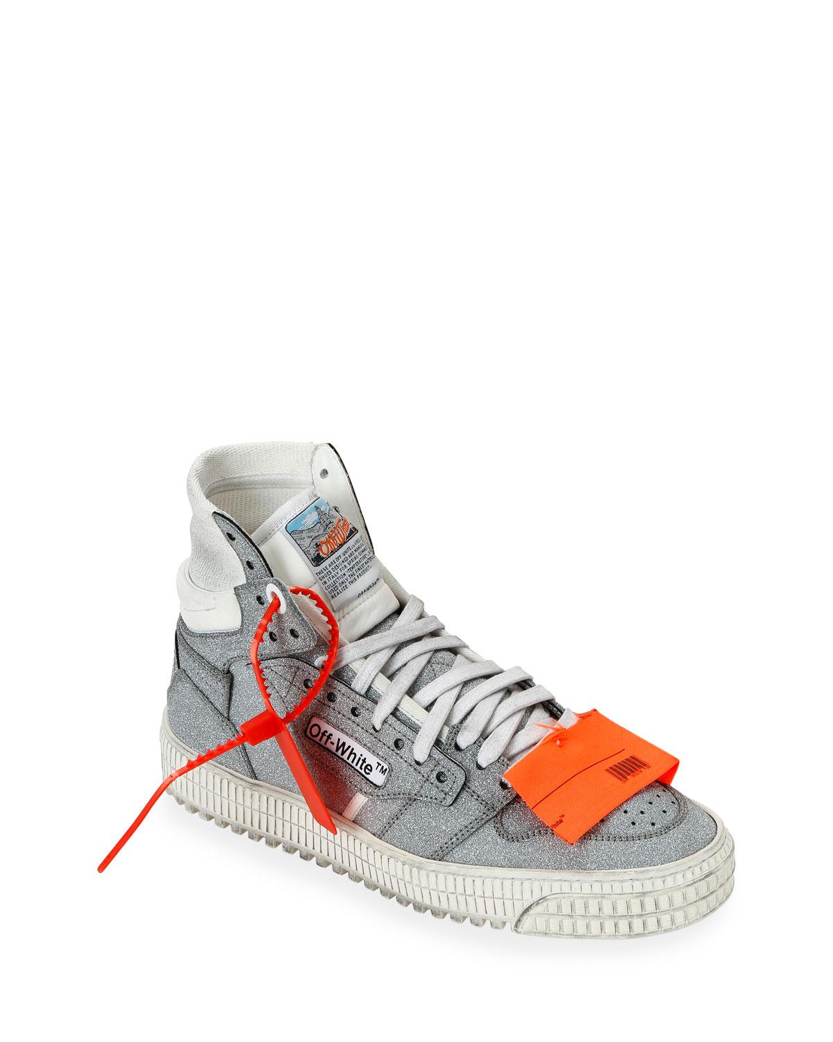 Off-White c/o Virgil Abloh Glitter Off Court Sneakers in Metallic - Lyst