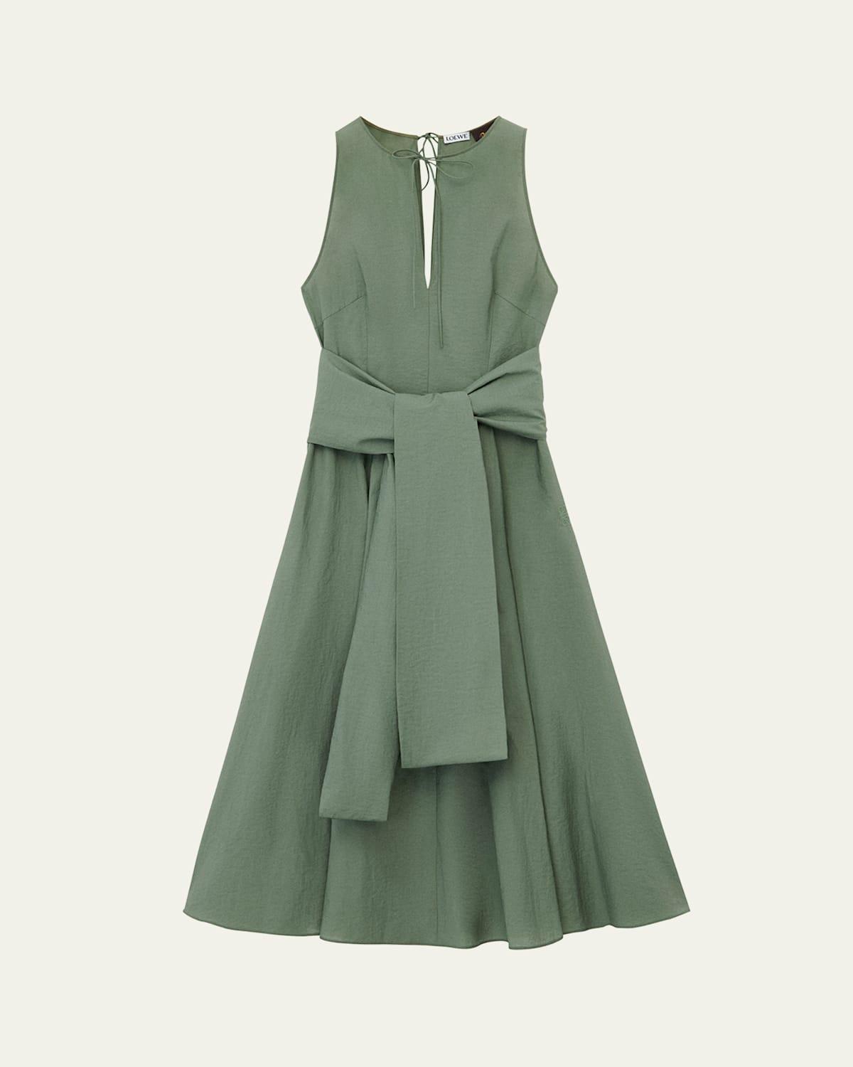 ワンピース Loewe draped midi dress Buy LOEWE Black Draped Midi Dress For Women Online | Ounass