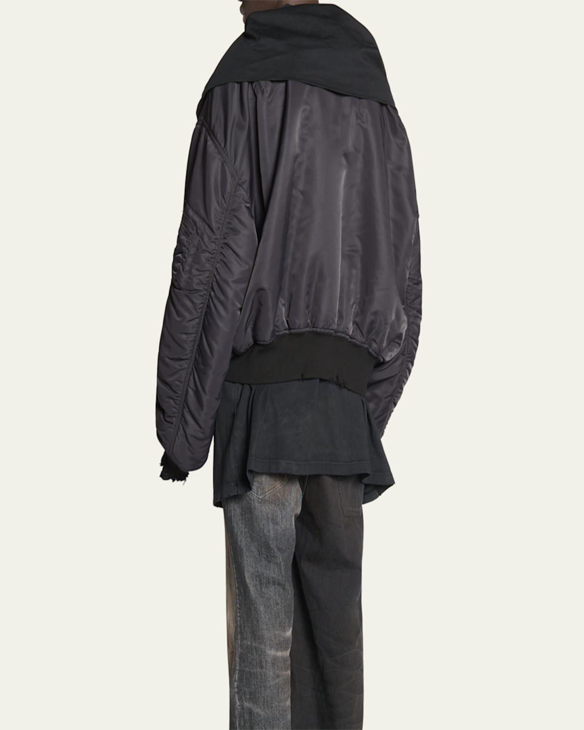 Balenciaga Incognito Bomber Jacket in Blue for Men | Lyst