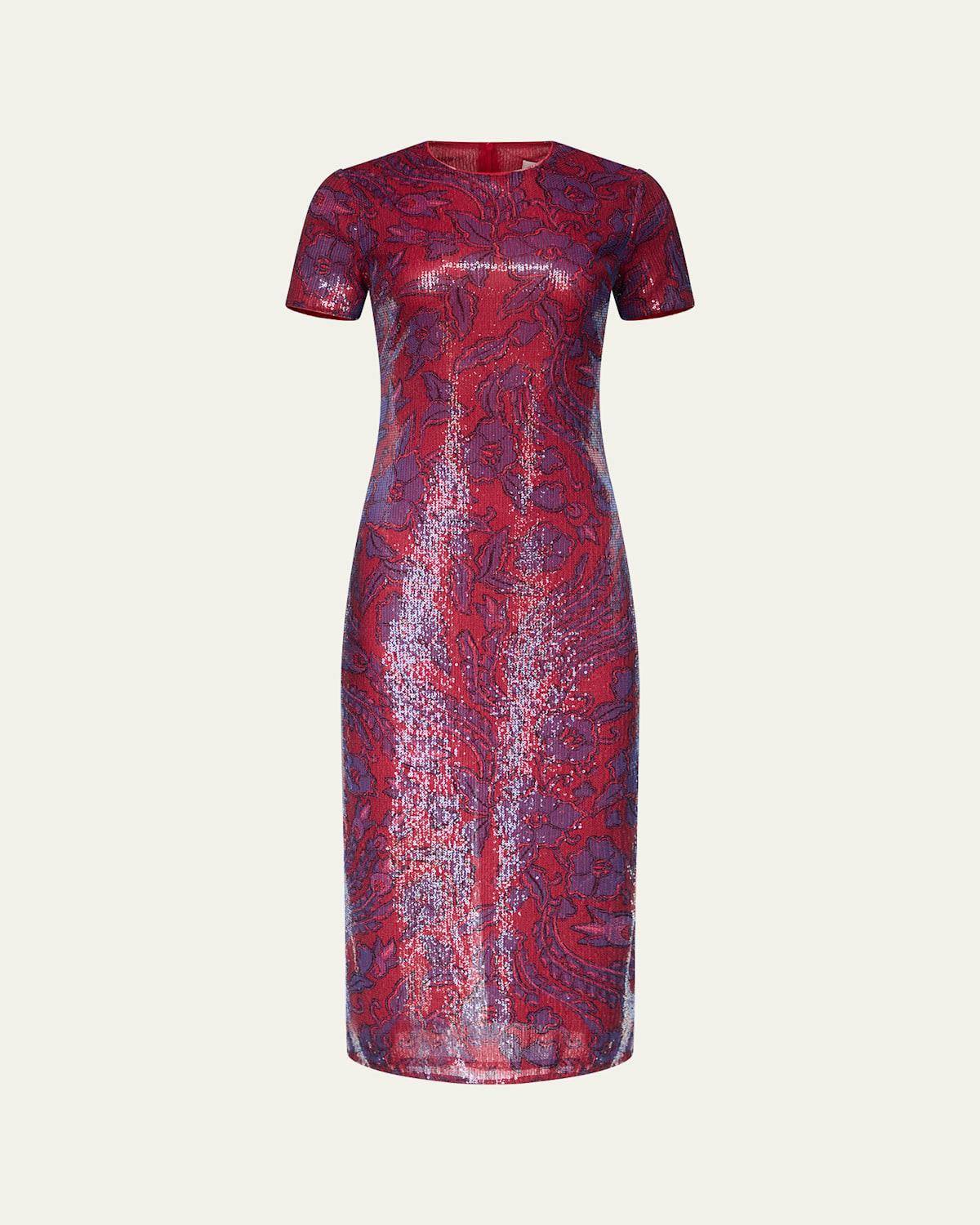 diane von furstenberg red sequin dress Claudia Winkleman Red Sequin Dress Strictly Week 12 2016 Fashion You Really Want