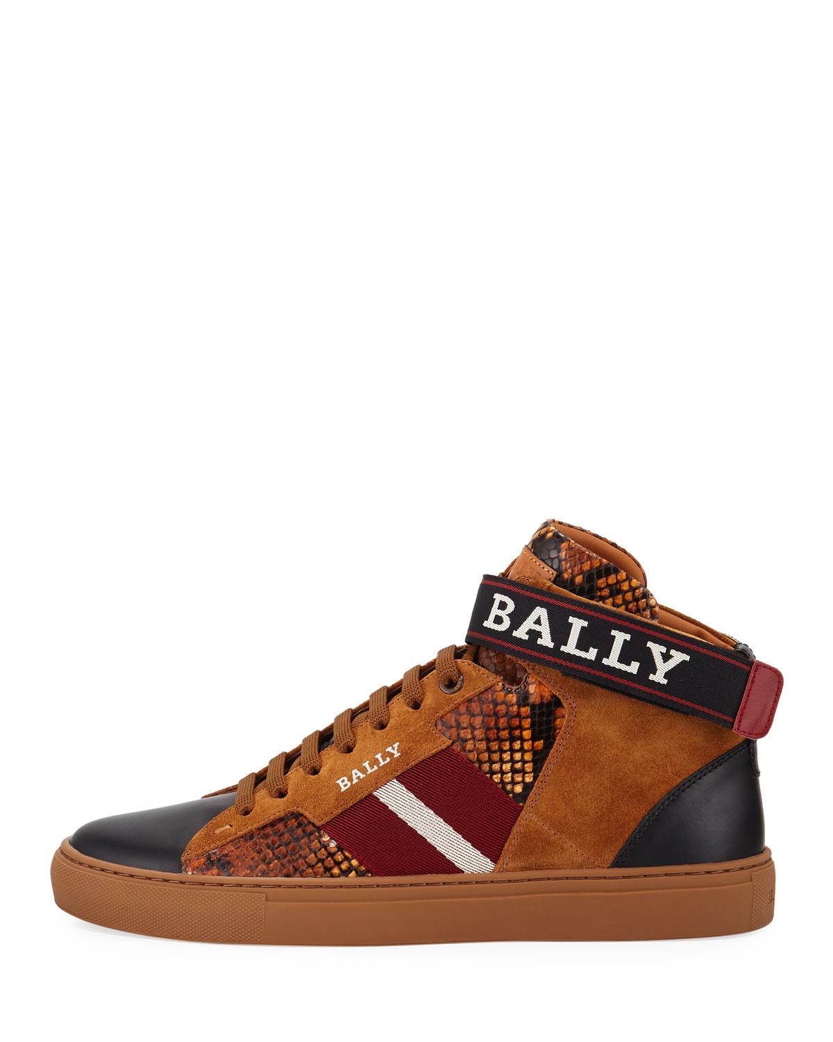 bally snake sneakers