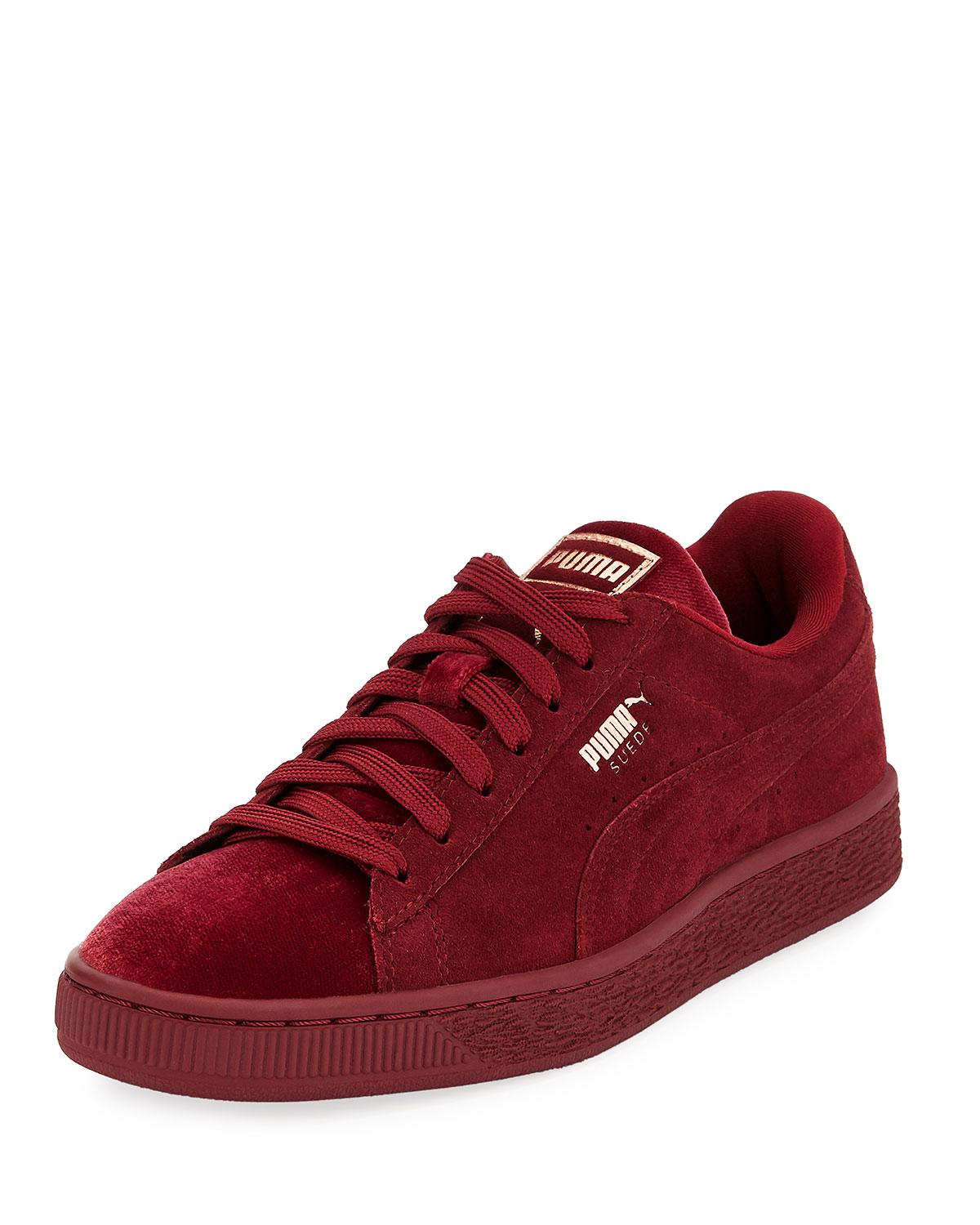 maroon puma sneakers