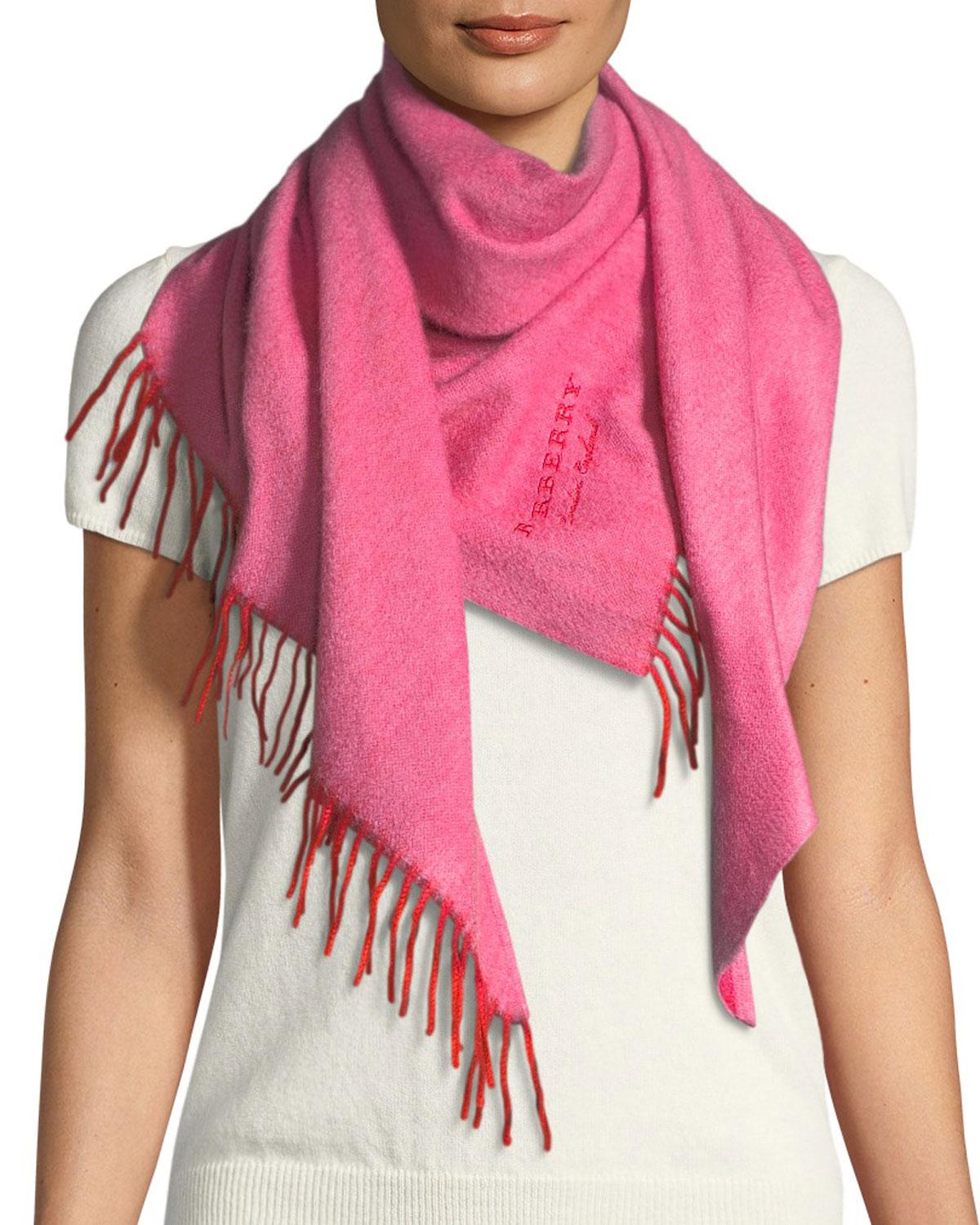 burberry cashmere bandana scarf