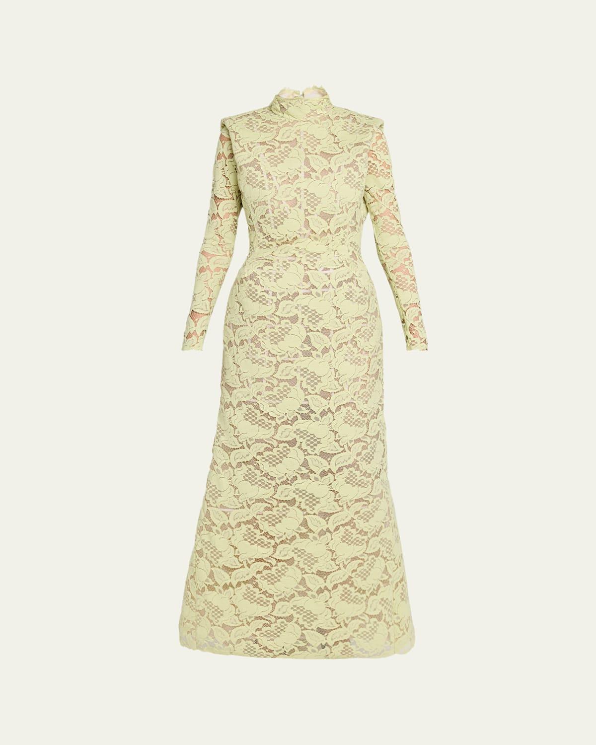 fitted lace wedding dress Marc Jacobs Silk Wrap Maxi Dress Multi-Color main image 1