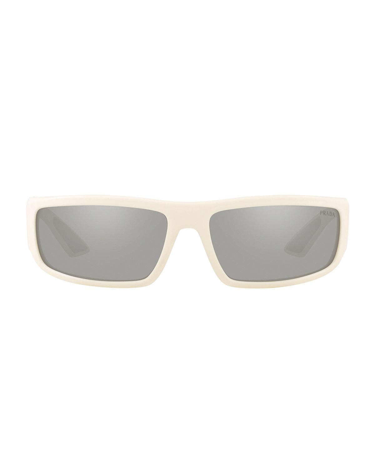 prada men's square sunglasses