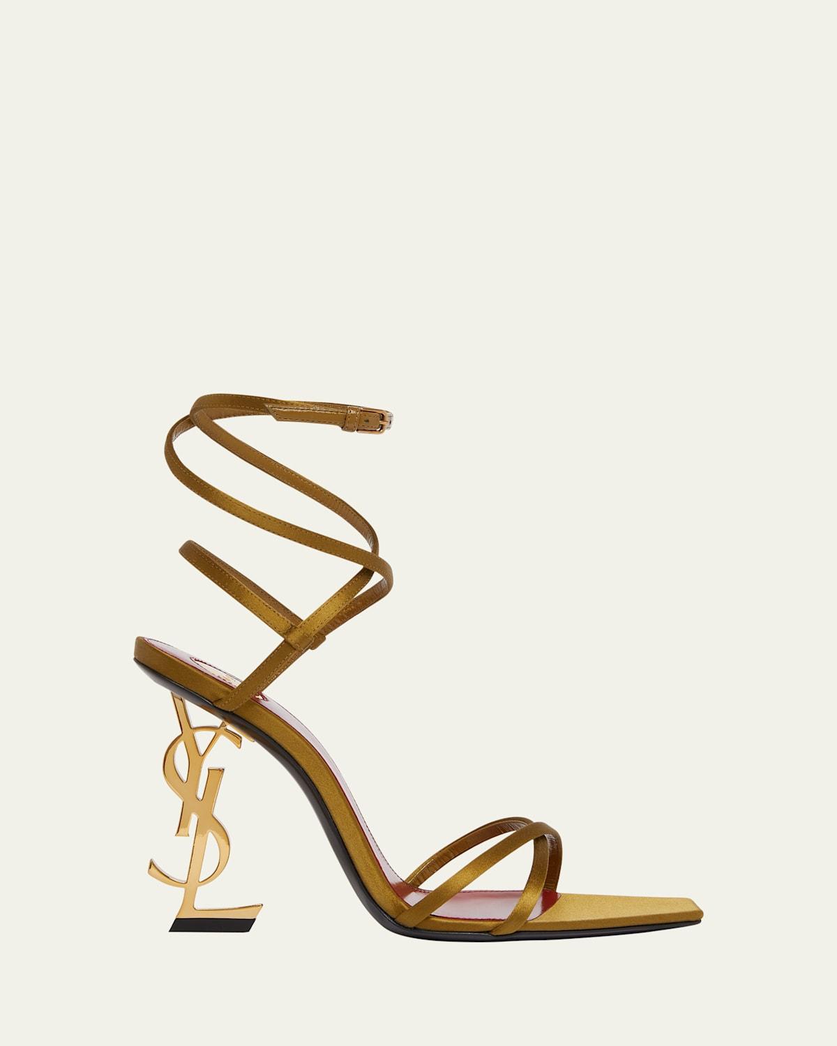 Footwear Neiman Marcus Ysl Shoes Saint Laurent Opyum Ysl Logo-Heel