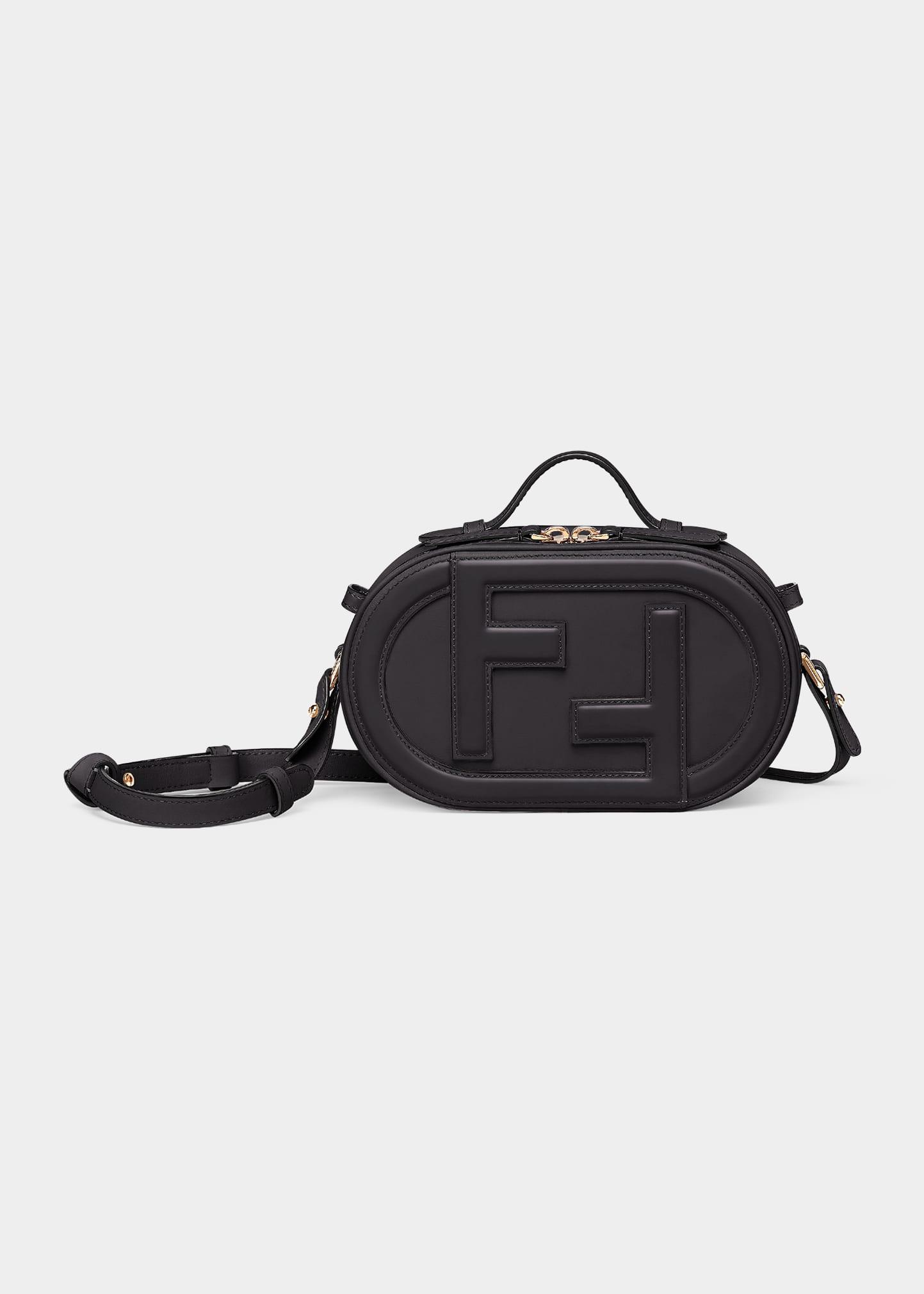 Fendi O Lock Ff Camera Crossbody Bag in Black Lyst