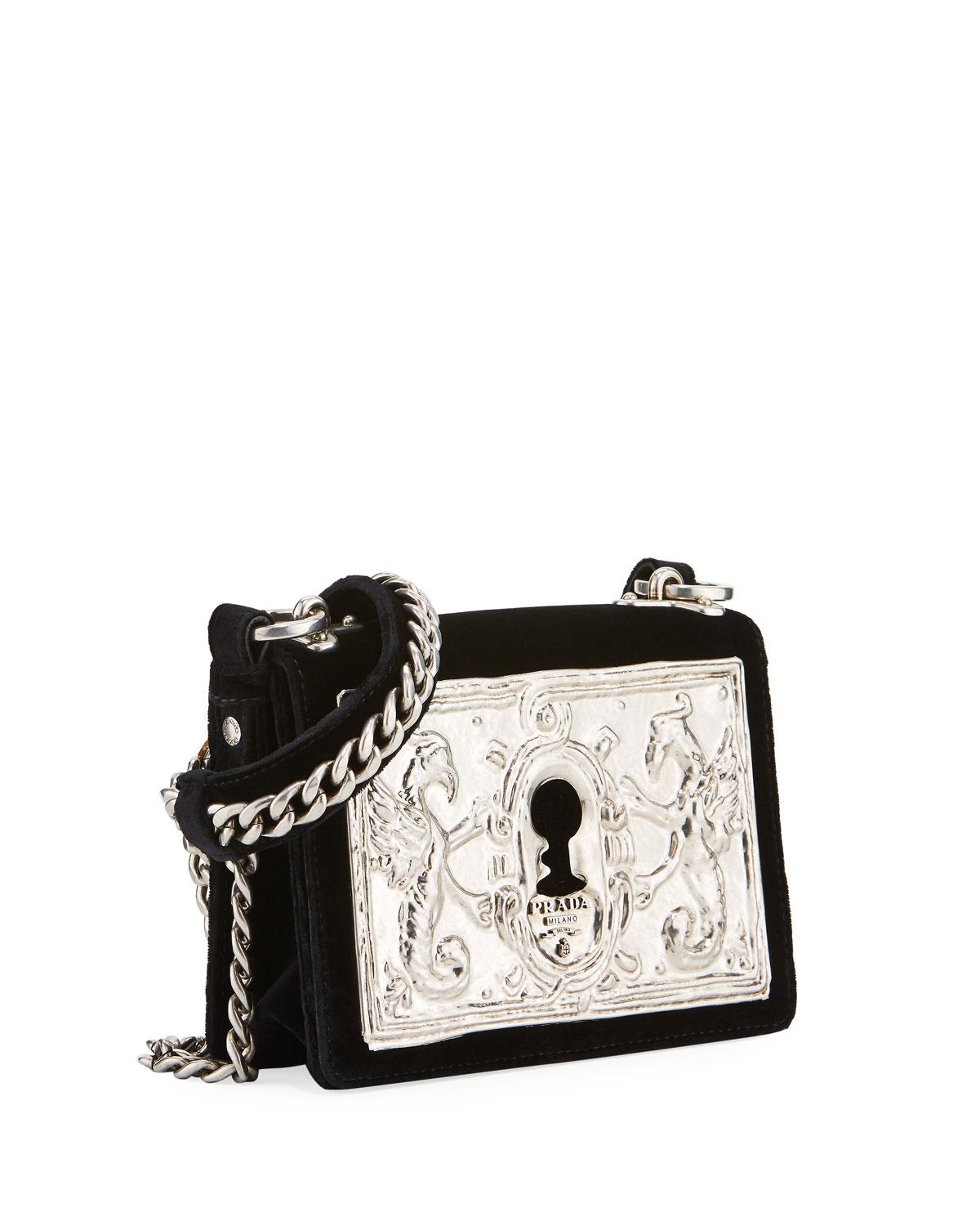 prada velvet crossbody bag