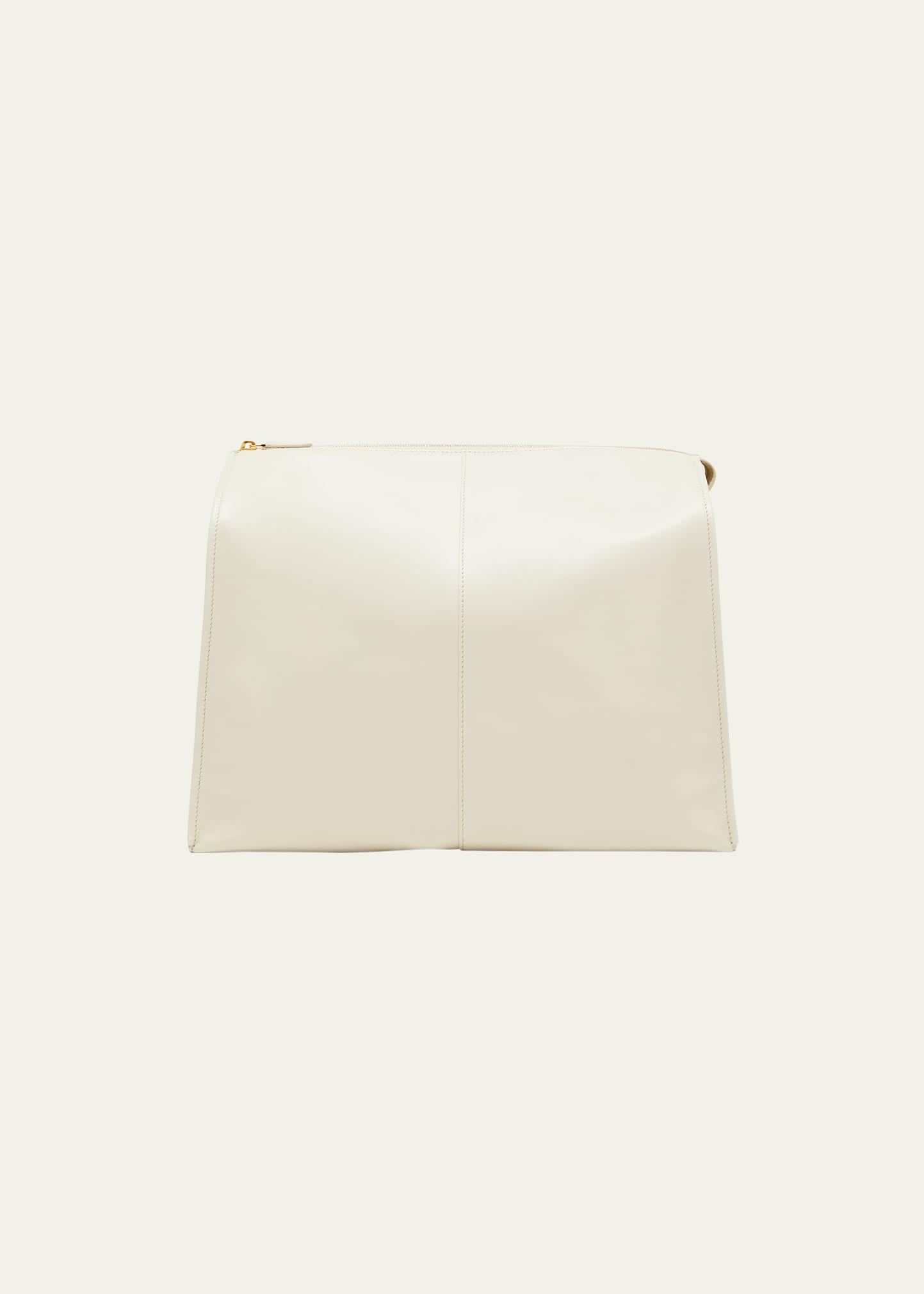The Row Aspen Clutch Bag In Napa Leather in Natural | Lyst
