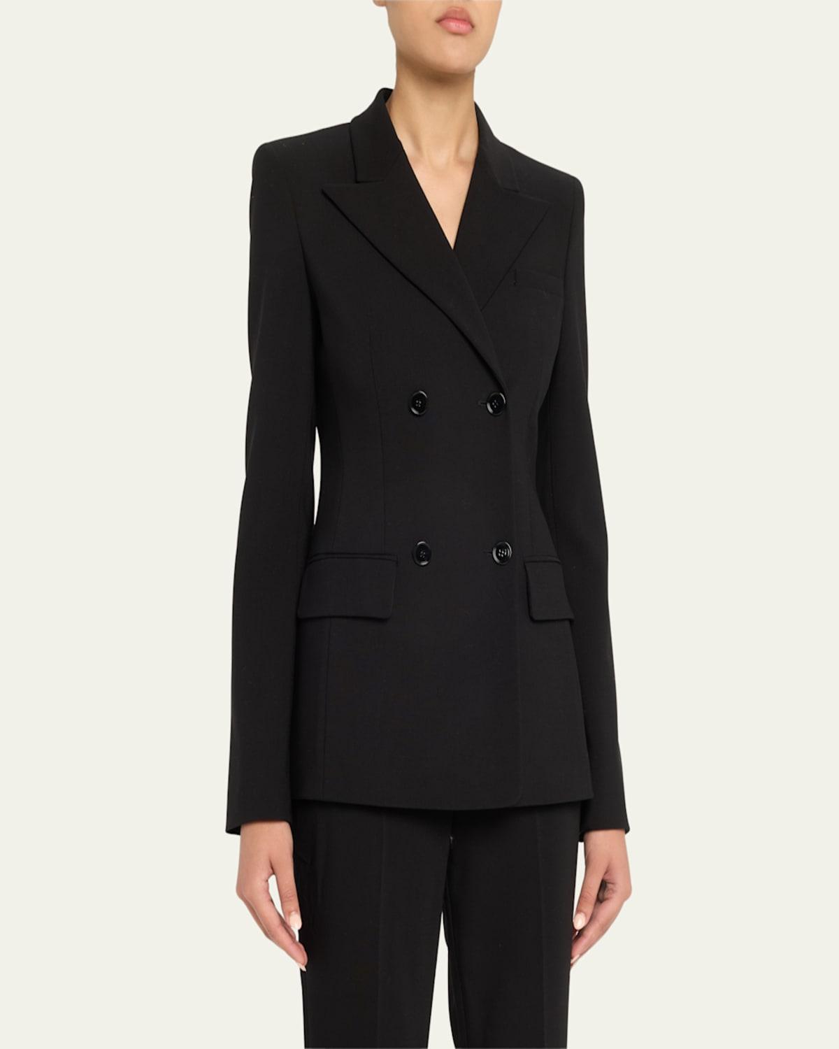 アウターその他 Michael Kors Woman Blazer Black MT520IE8RK 001 Michael Kors Collection Sculpted Single-Breasted Blazer With