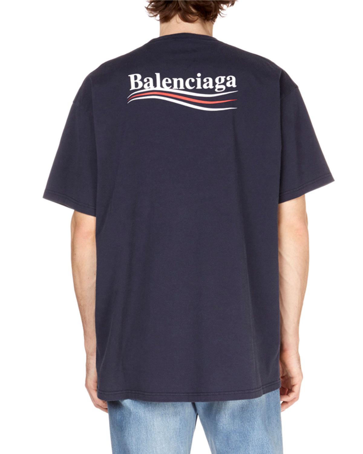 balenciaga campaign logo t-shirt - 59% remise - www.muminlerotomotiv.com.tr