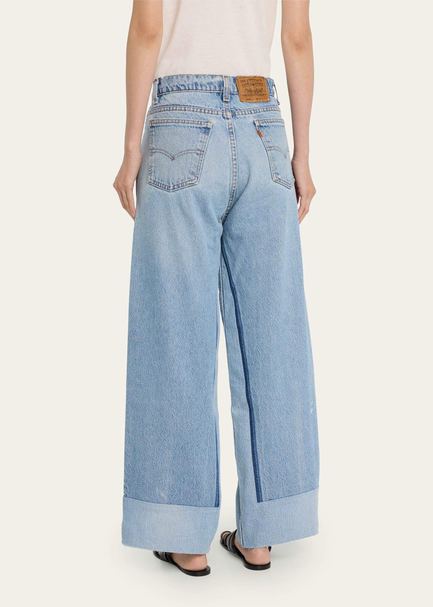 B Sides Reworked Culotte Jeans in Blue | Lyst