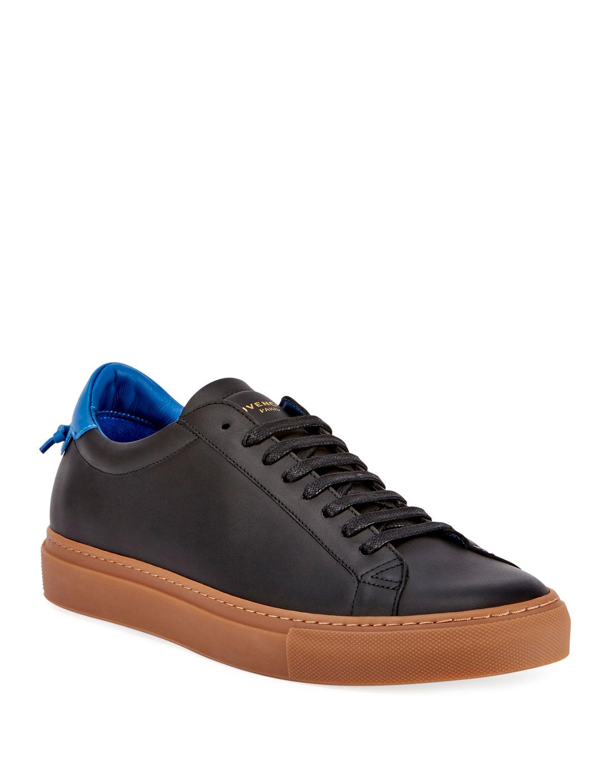 Givenchy Men's Urban Knot Leather Low-top Sneakers in Black/Blue (Blue ...