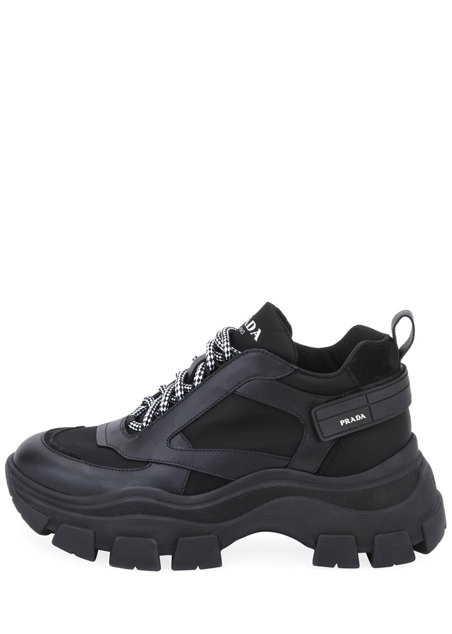 prada black chunky sneakers