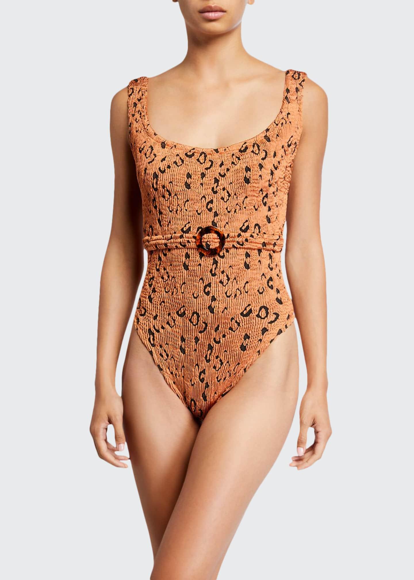 hunza g belted swimsuit