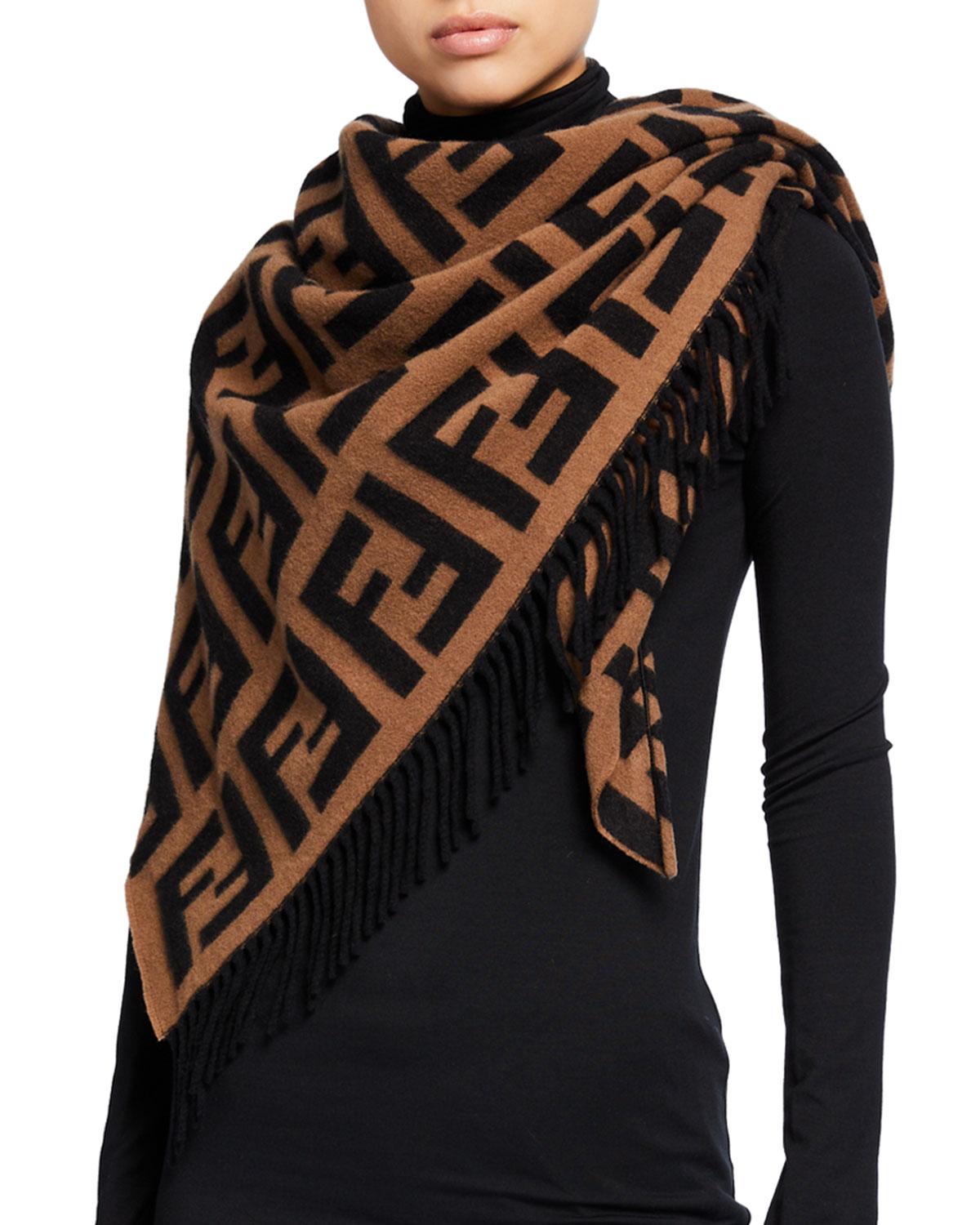 fendi logo shawl