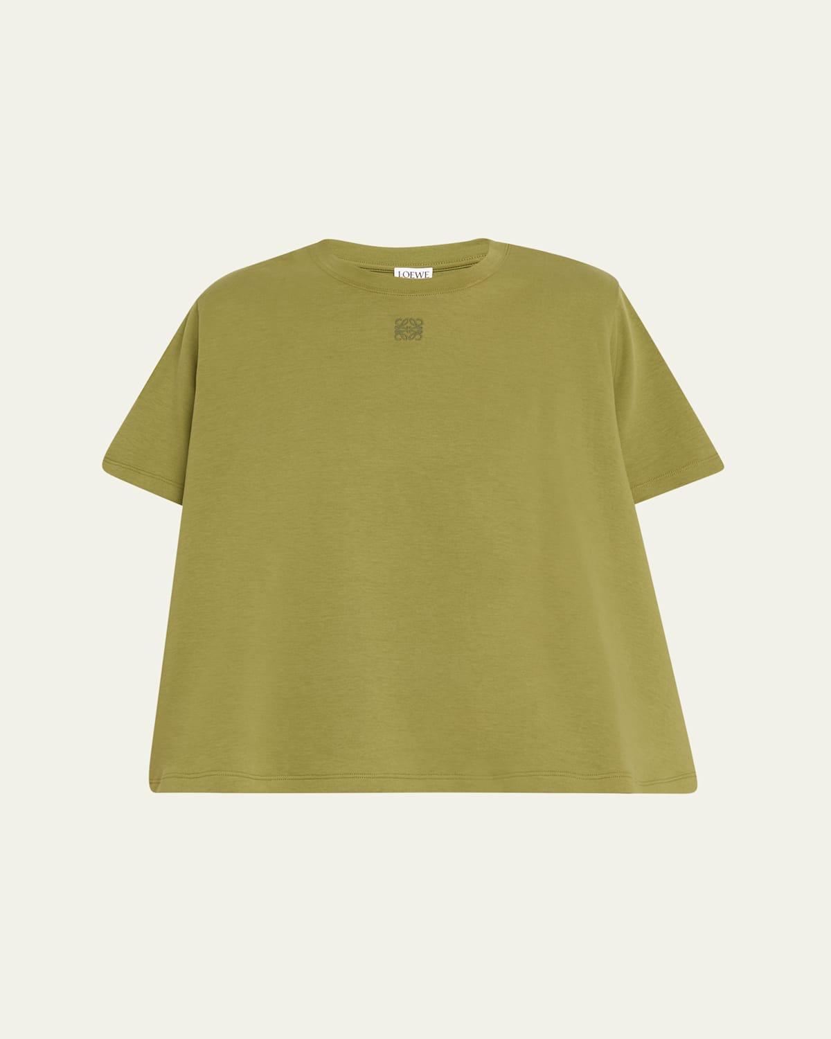 VIP【送料関税込】LOEWE TRAPEZE COTTON T-SHIRT Loewe Trapeze Cotton T-Shirt in Green | Lyst