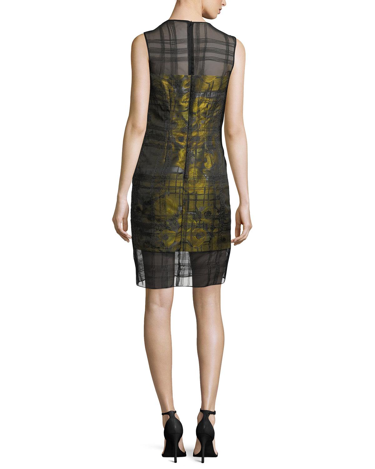 carmen marc valvo green dress